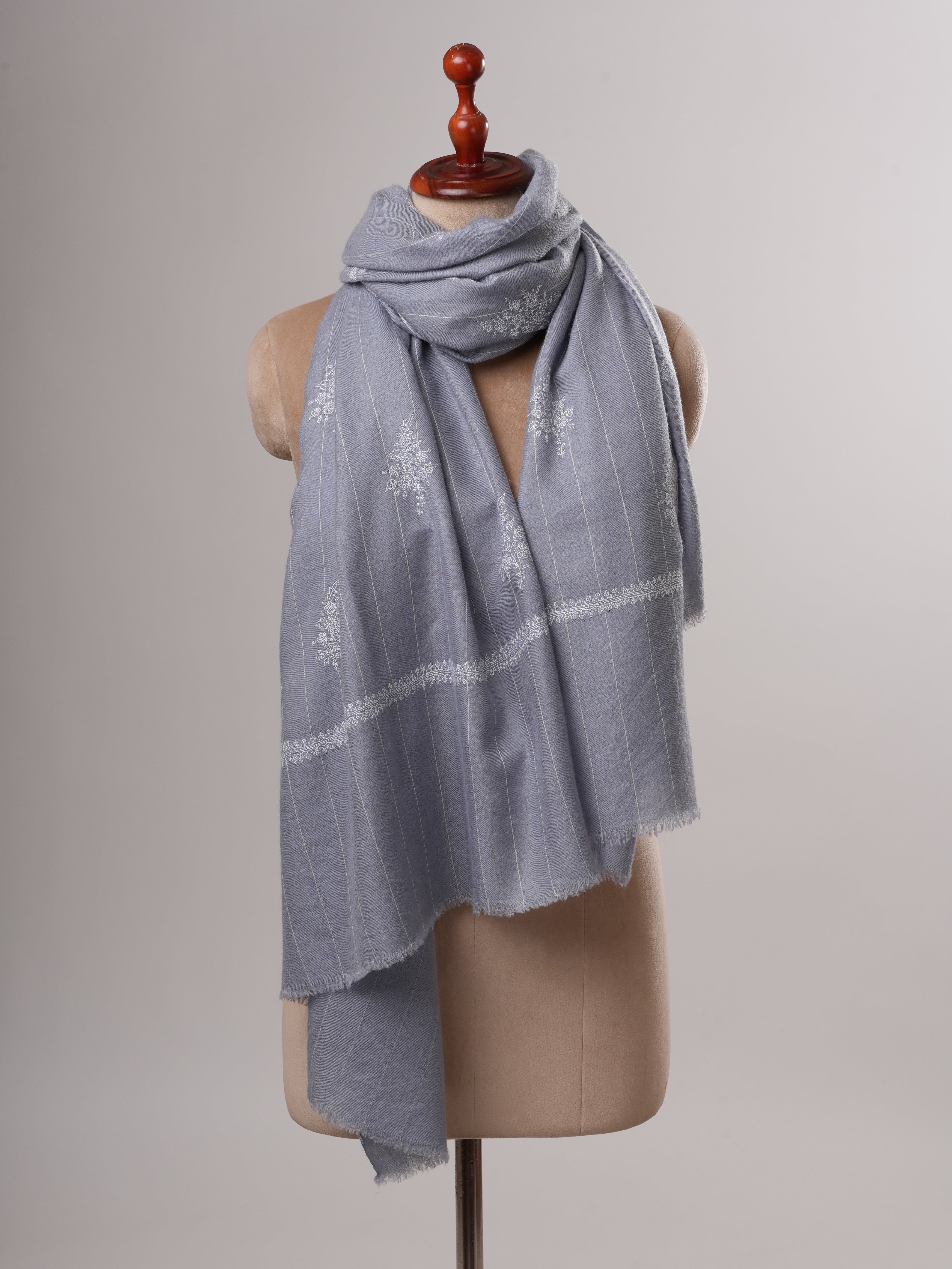 Hand Embroidered Shahkaar Baby Soft Pashmina Shawl – Luxurious Kashmiri Wrap Shahkaar