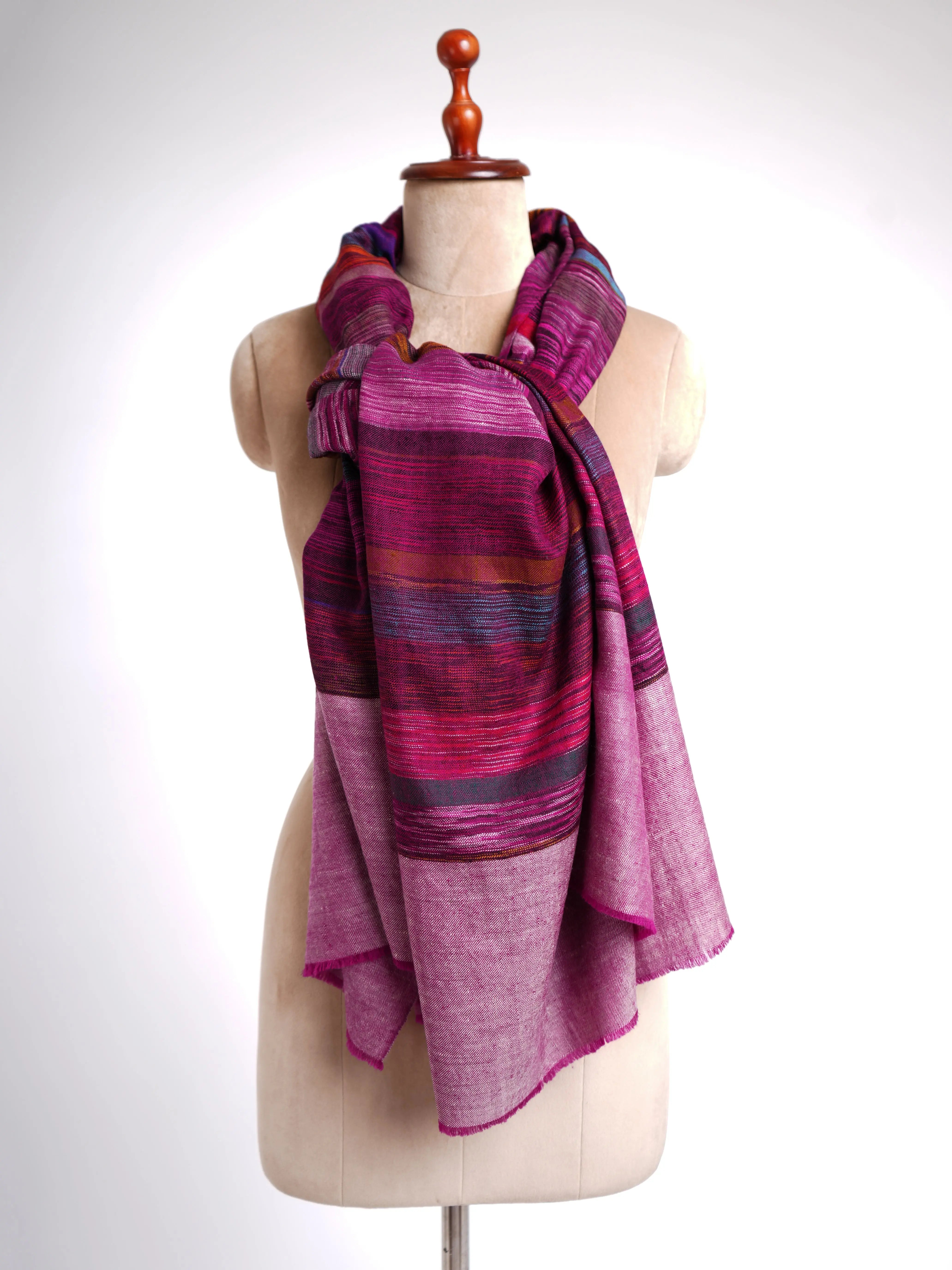 Handloomed Contemporary Pashmina Shawl Shahkaar