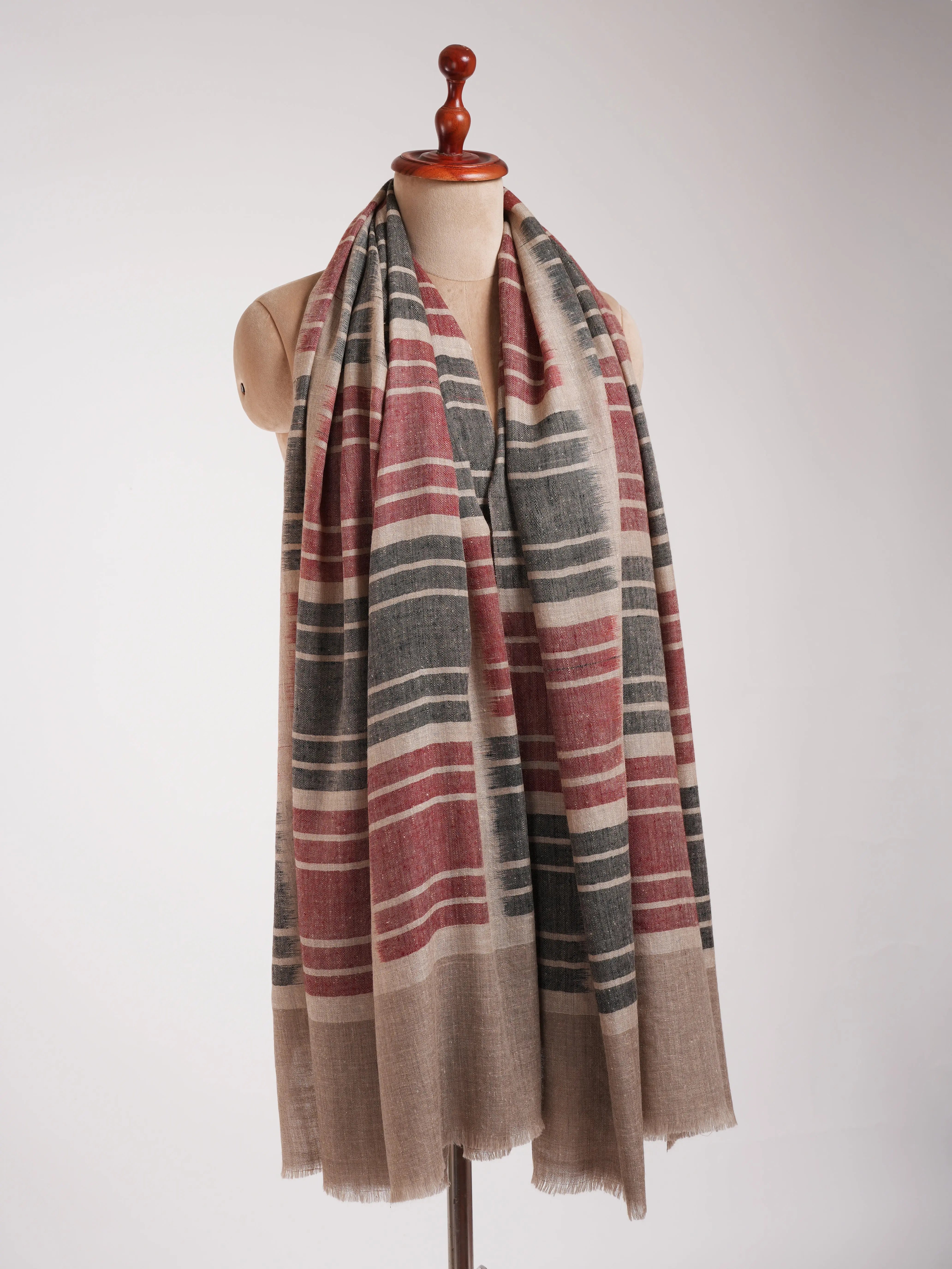 Handloomed Soft Pure Pashmina Shawl Shahkaar