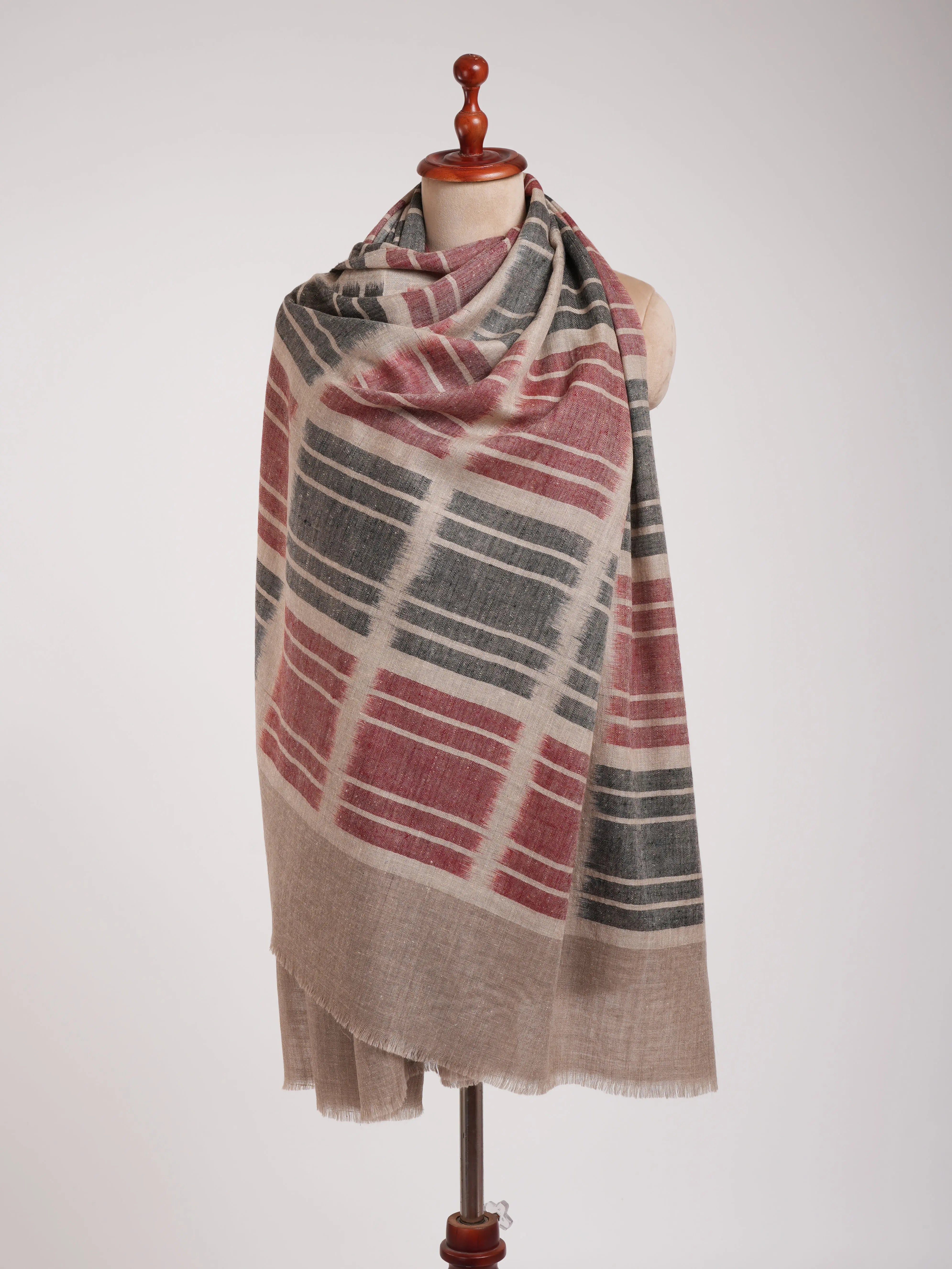 Handloomed Soft Pure Pashmina Shawl Shahkaar