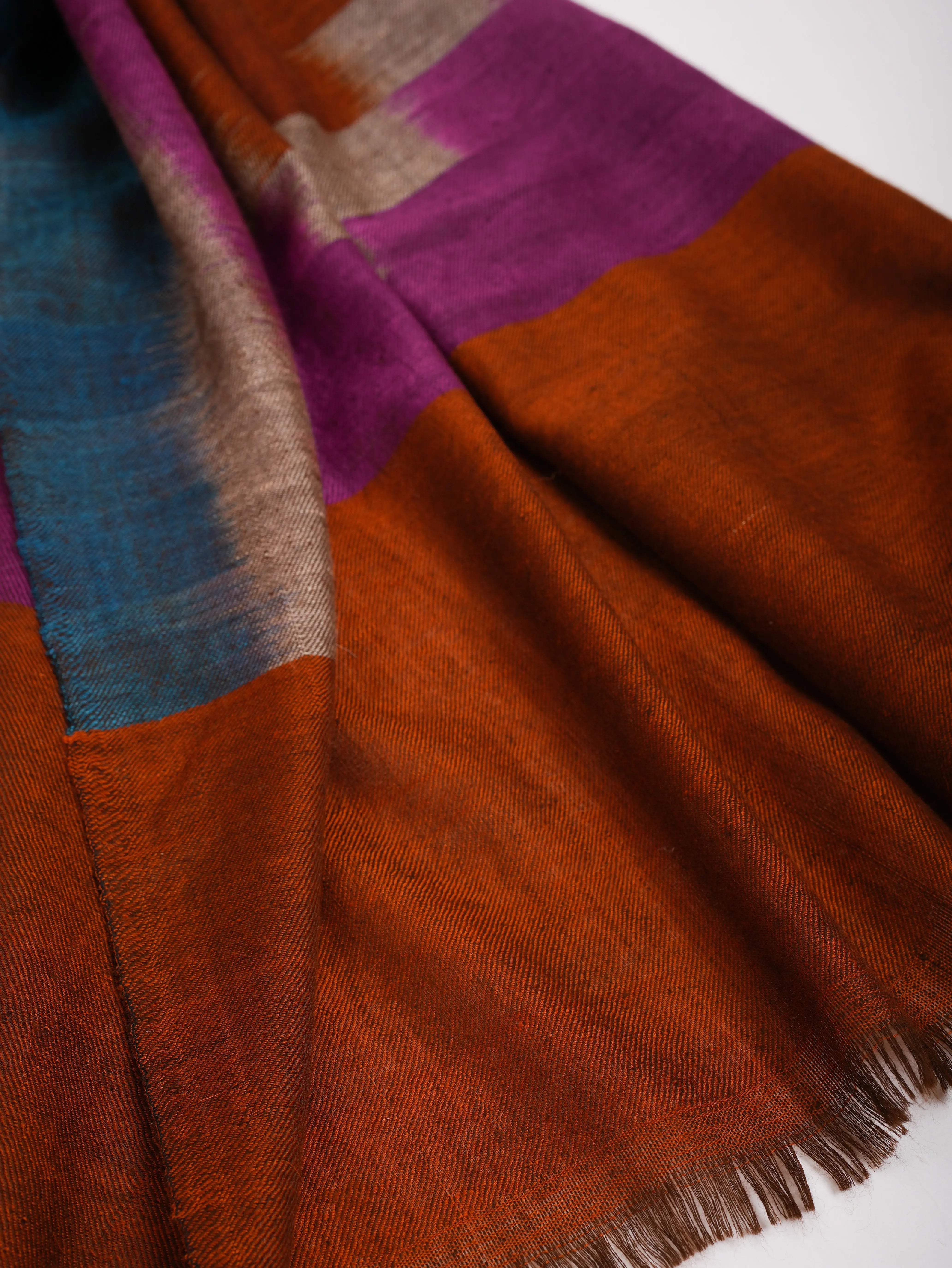Handwoven Contemporary Kashmiri Pashmina Shawl Shahkaar