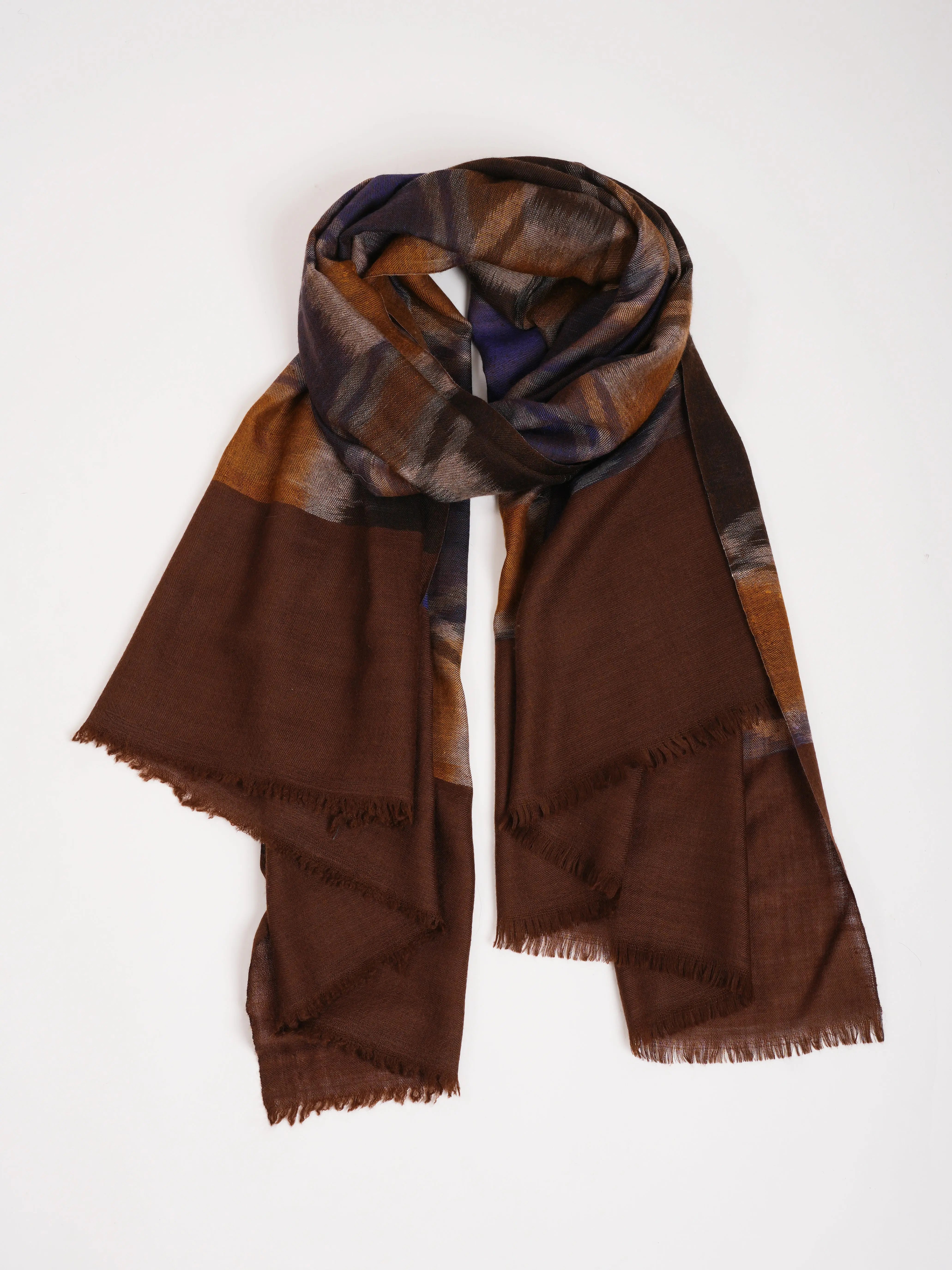 Handwoven Ikat Corporate Baddie Pashmina Neck Wrap Shahkaar