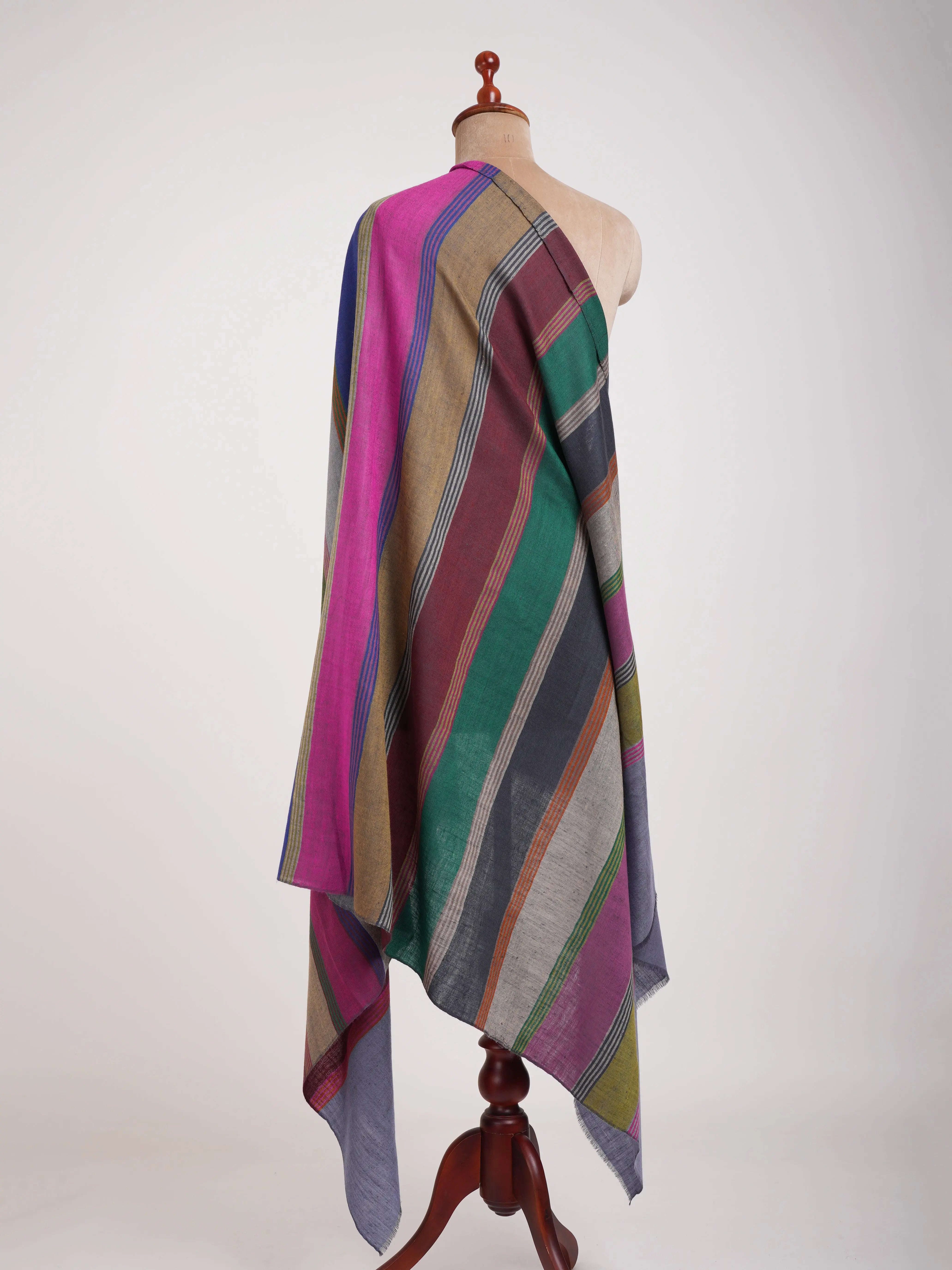 Handwoven Indian Pashmina Shawl Shahkaar