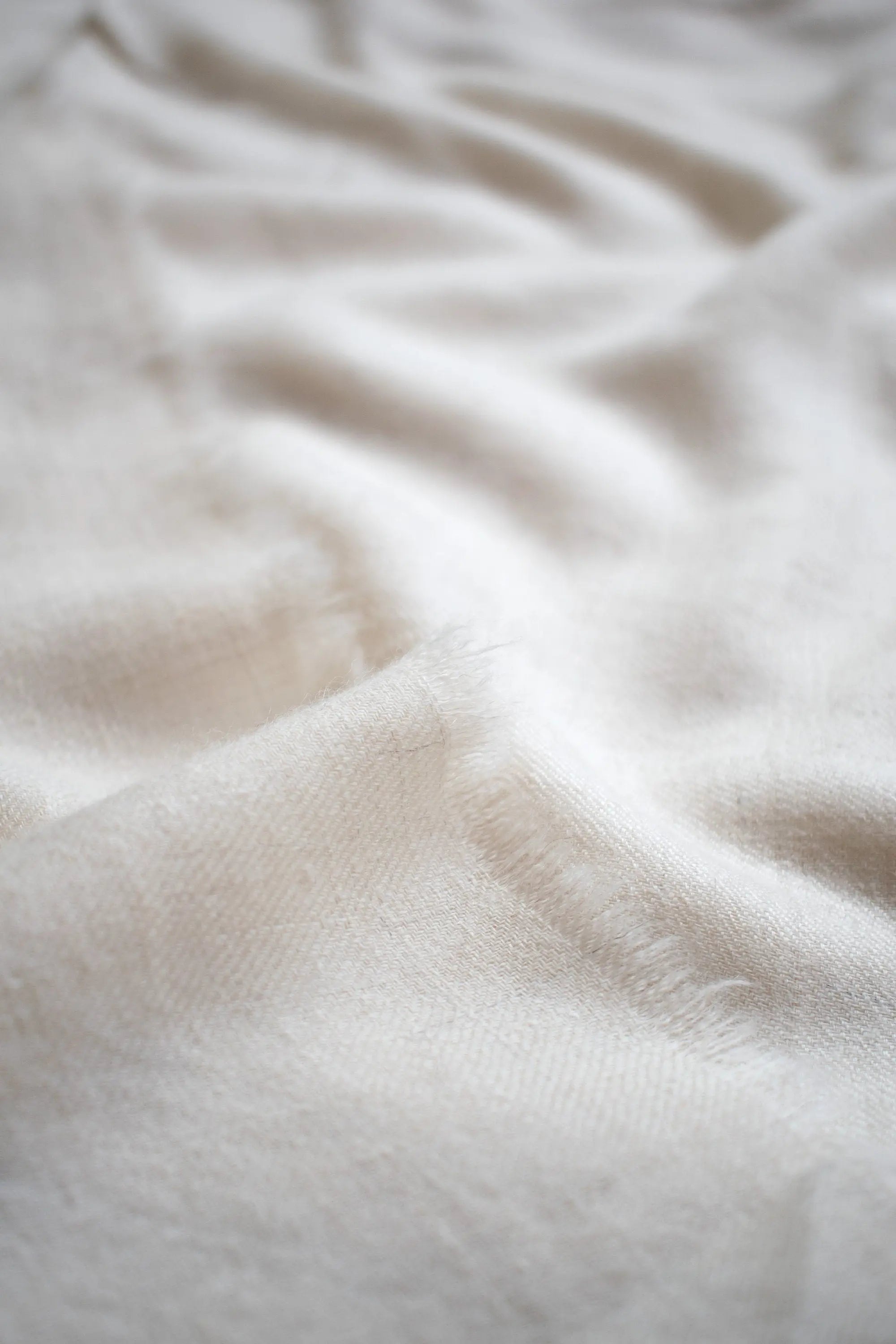 Handwoven Natural Off White Pashmina Fabric | Pure Cashmere Handloom Textile | Lightweight Soft Material | Luxury Fabric Sewing & Crafting Shahkaar