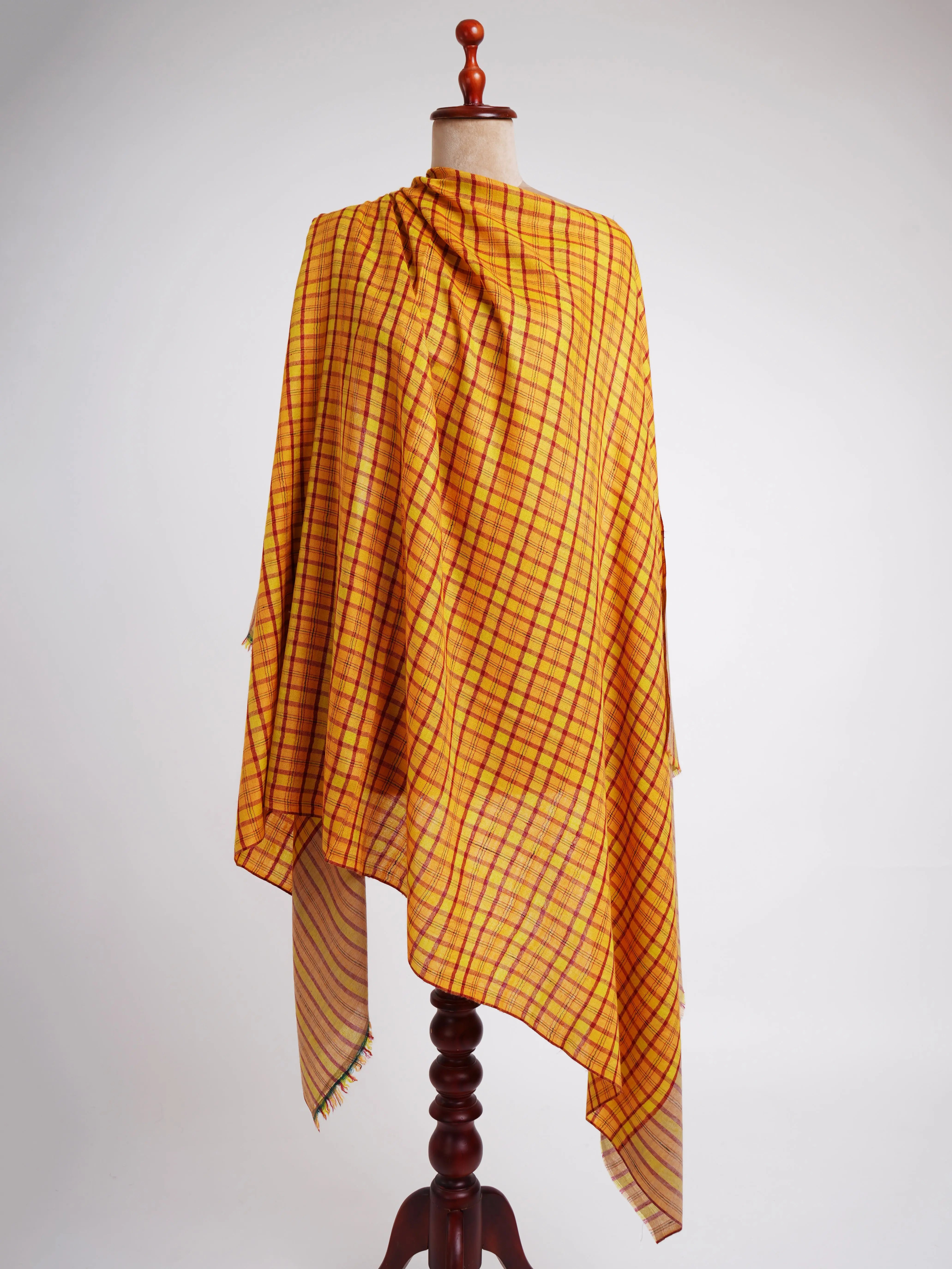 Handwoven Pure Pashmina Shawl from Kashmir Shahkaar