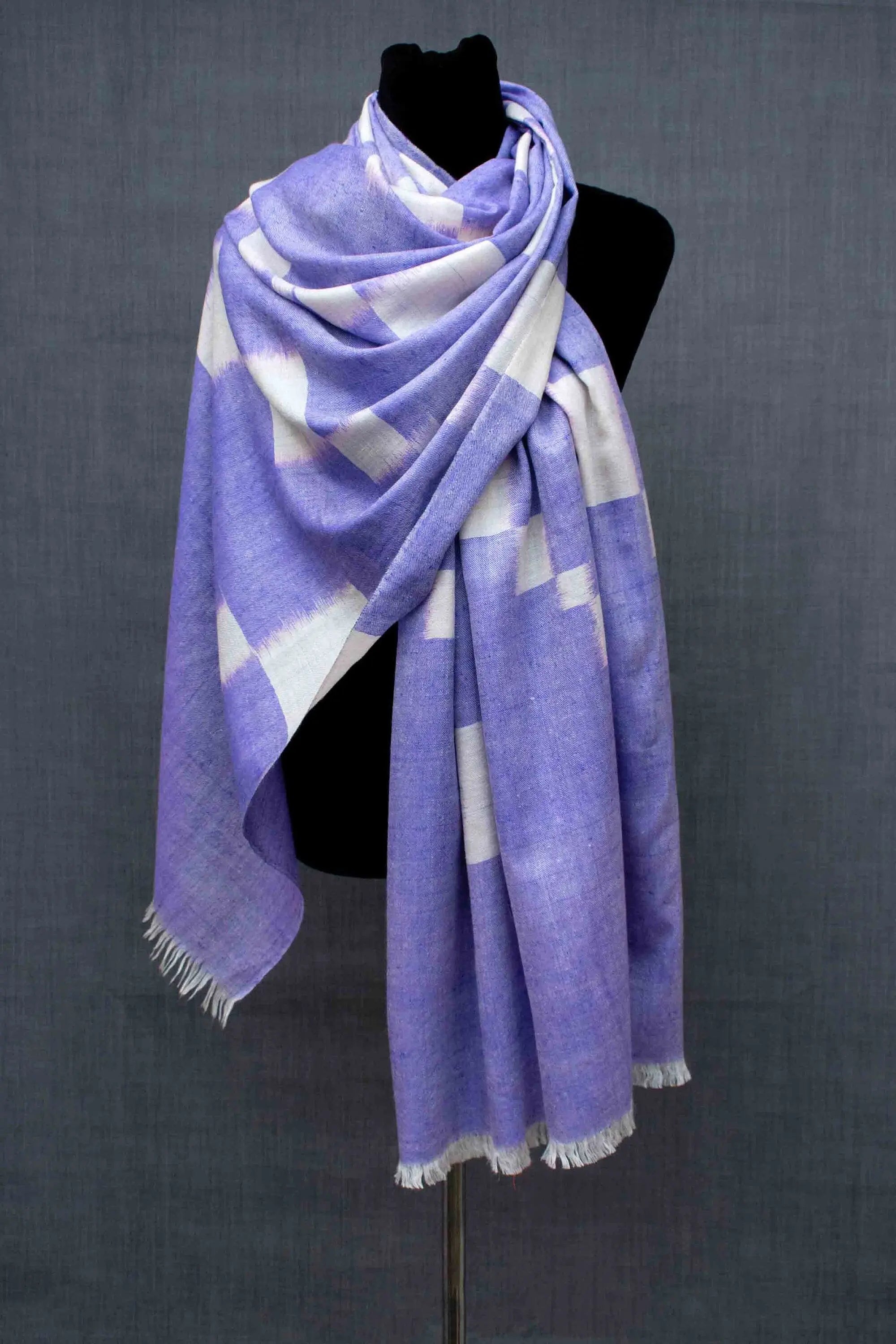 Ikat Design Pashmina Shawl Shahkaar