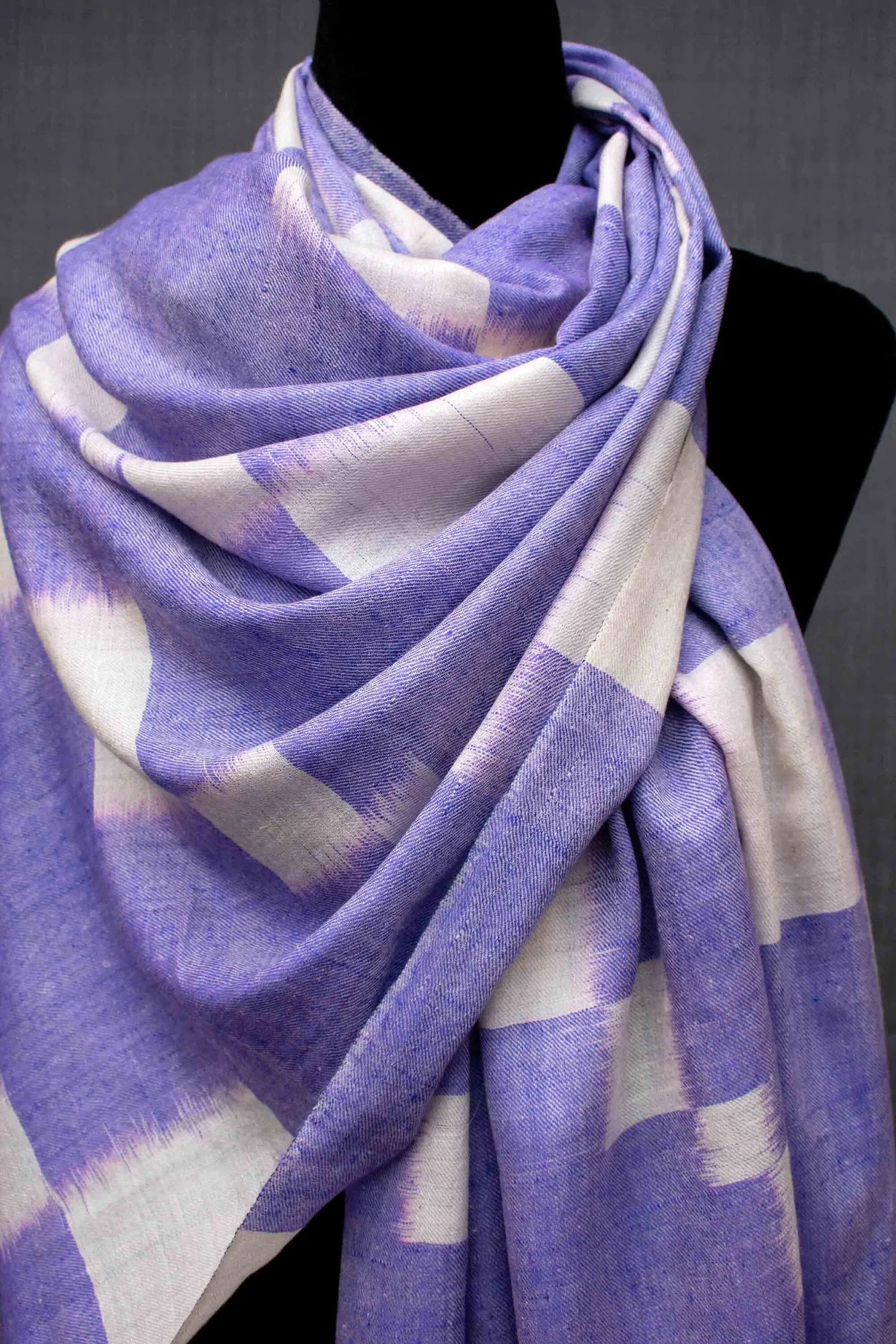 Ikat Design Pashmina Shawl Shahkaar