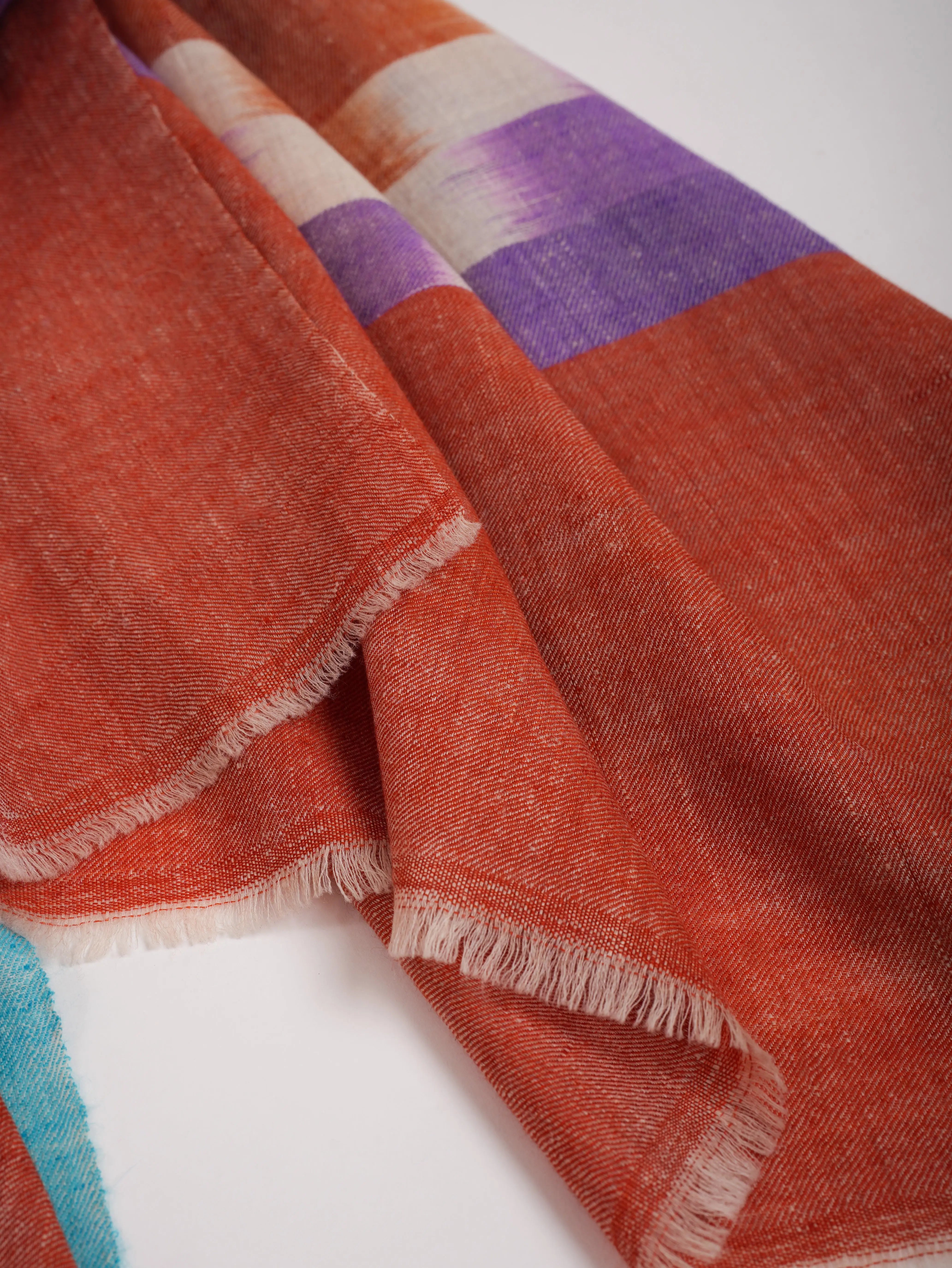 Ikat Handwoven Pure Kashmiri Pashmina Shawl Shahkaar