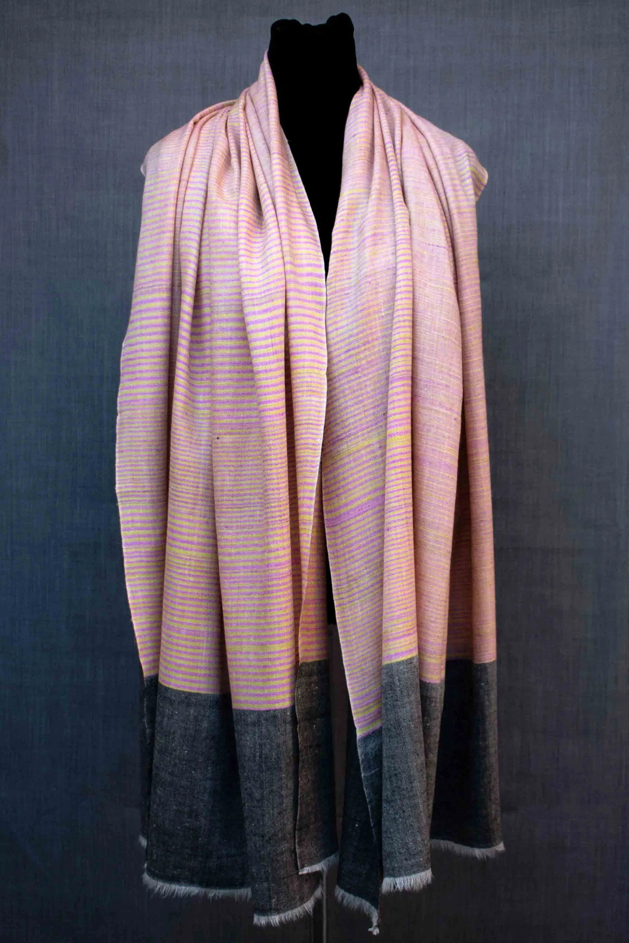 Ikat Weave Pure Pashmina Shawl Shahkaar