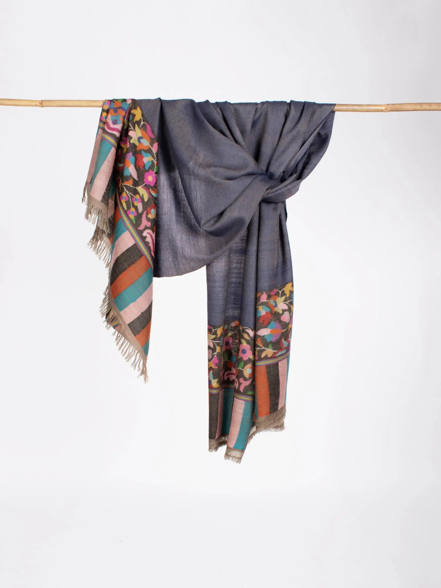 Kani Palla Dar Indian Pashmina Shawl - GILLETTE Shahkaar