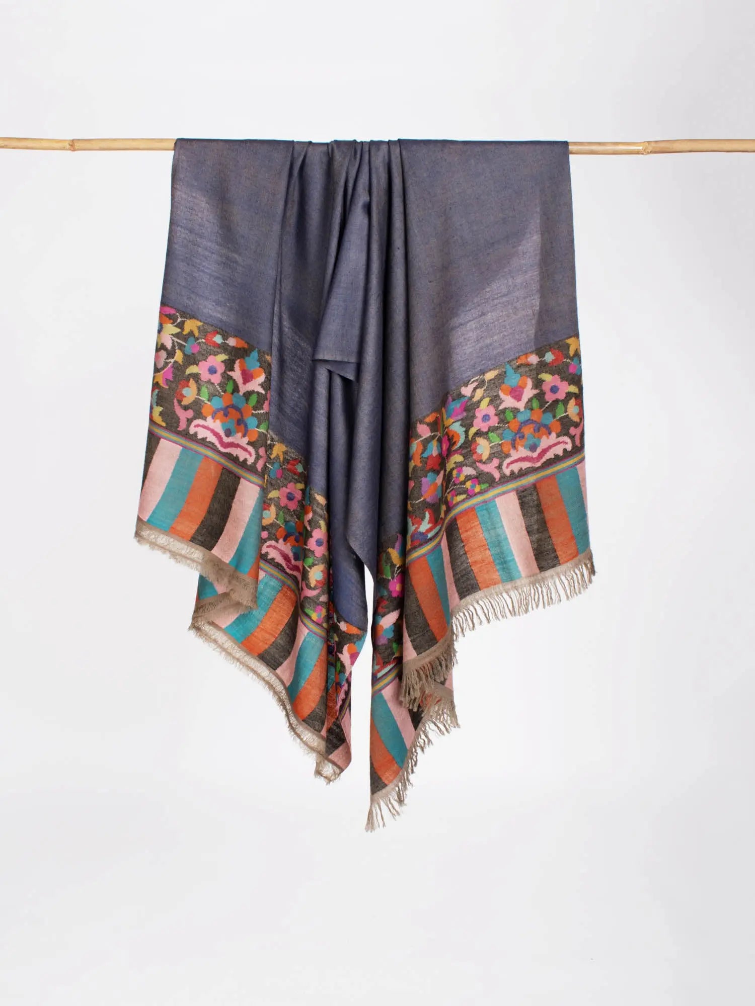 Kani Palla Dar Indian Pashmina Shawl - GILLETTE Shahkaar