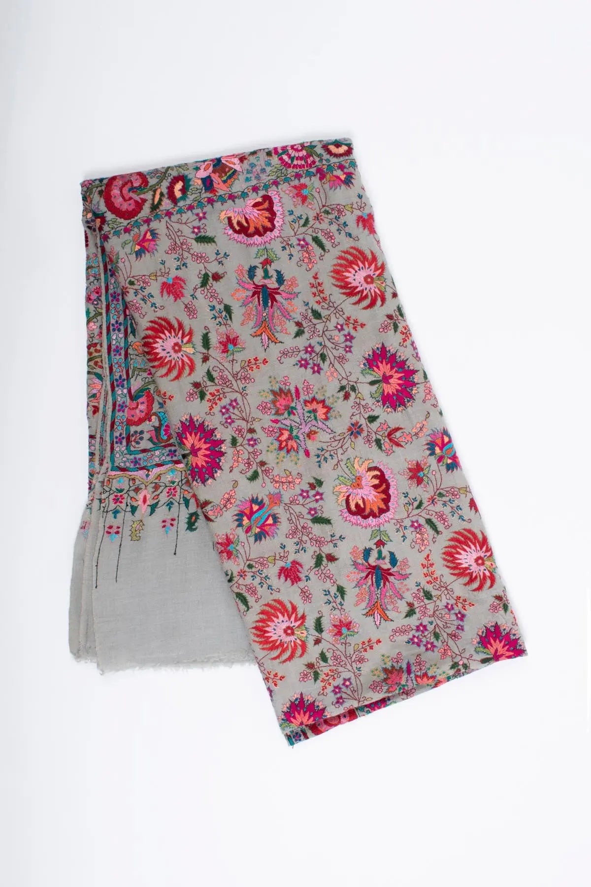 Lavender Blue Jamavar Pashmina Shawl - MILEY Shahkaar