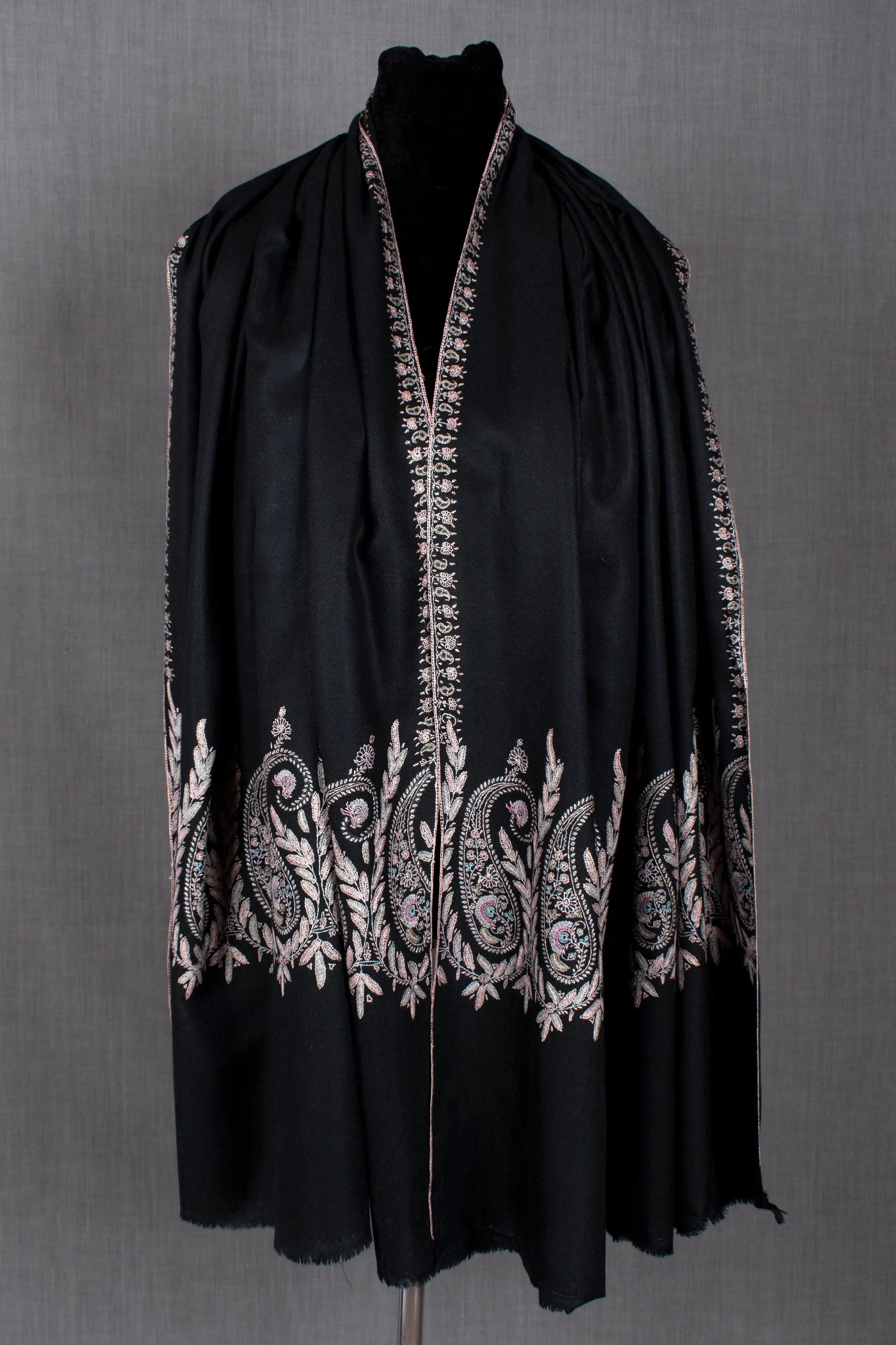 Mahnoor Kashmiri Palla Shawl, Pure Pashmina Handwoven Wrap, Woman, 40x80" Shahkaar