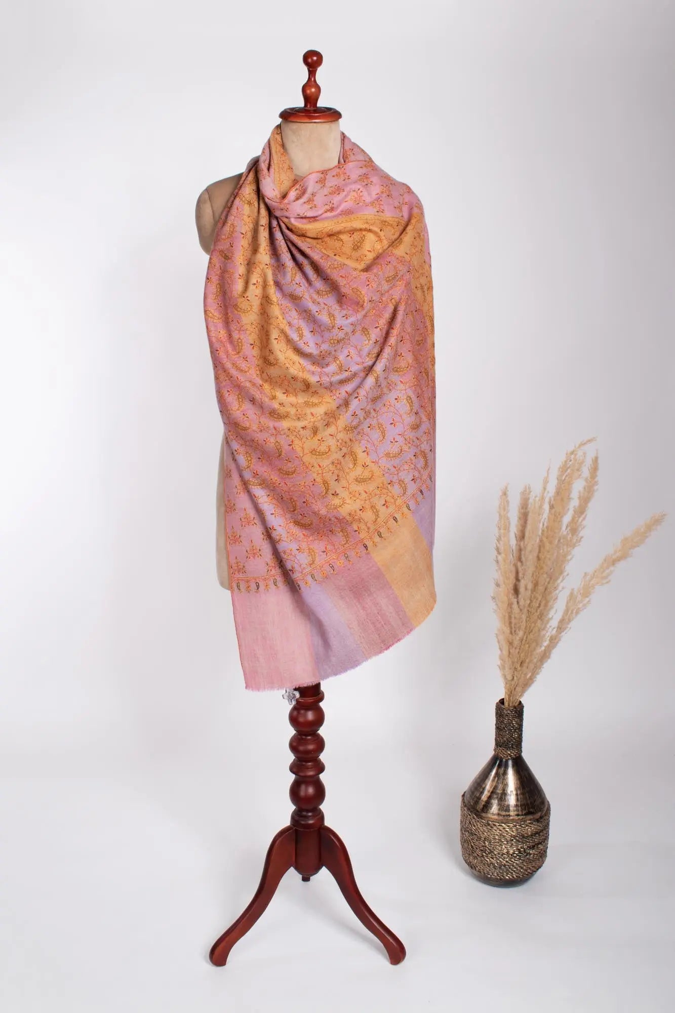 Multi Color Women's Cashmere Shawl - KESWICK Shahkaar