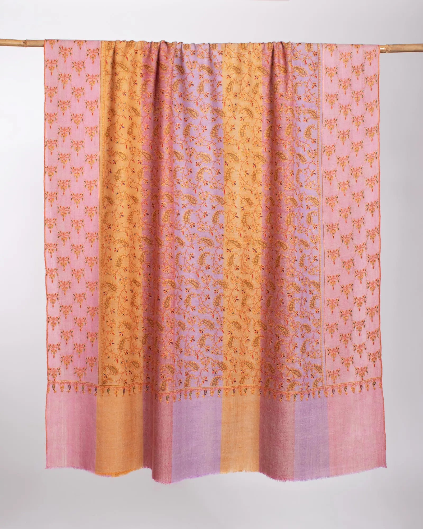 Multi Color Women's Cashmere Shawl - KESWICK Shahkaar