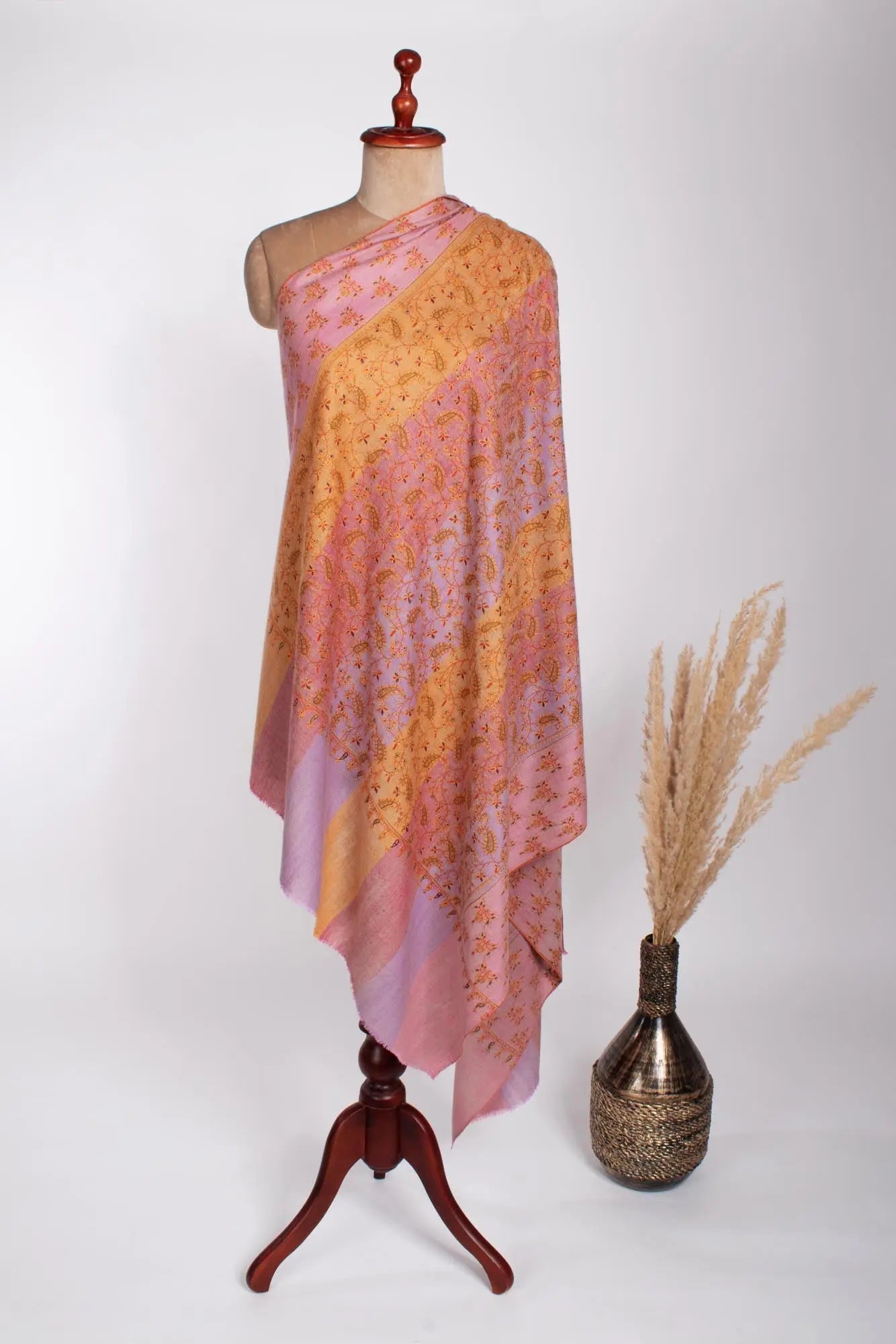 Multi Color Women's Cashmere Shawl - KESWICK Shahkaar