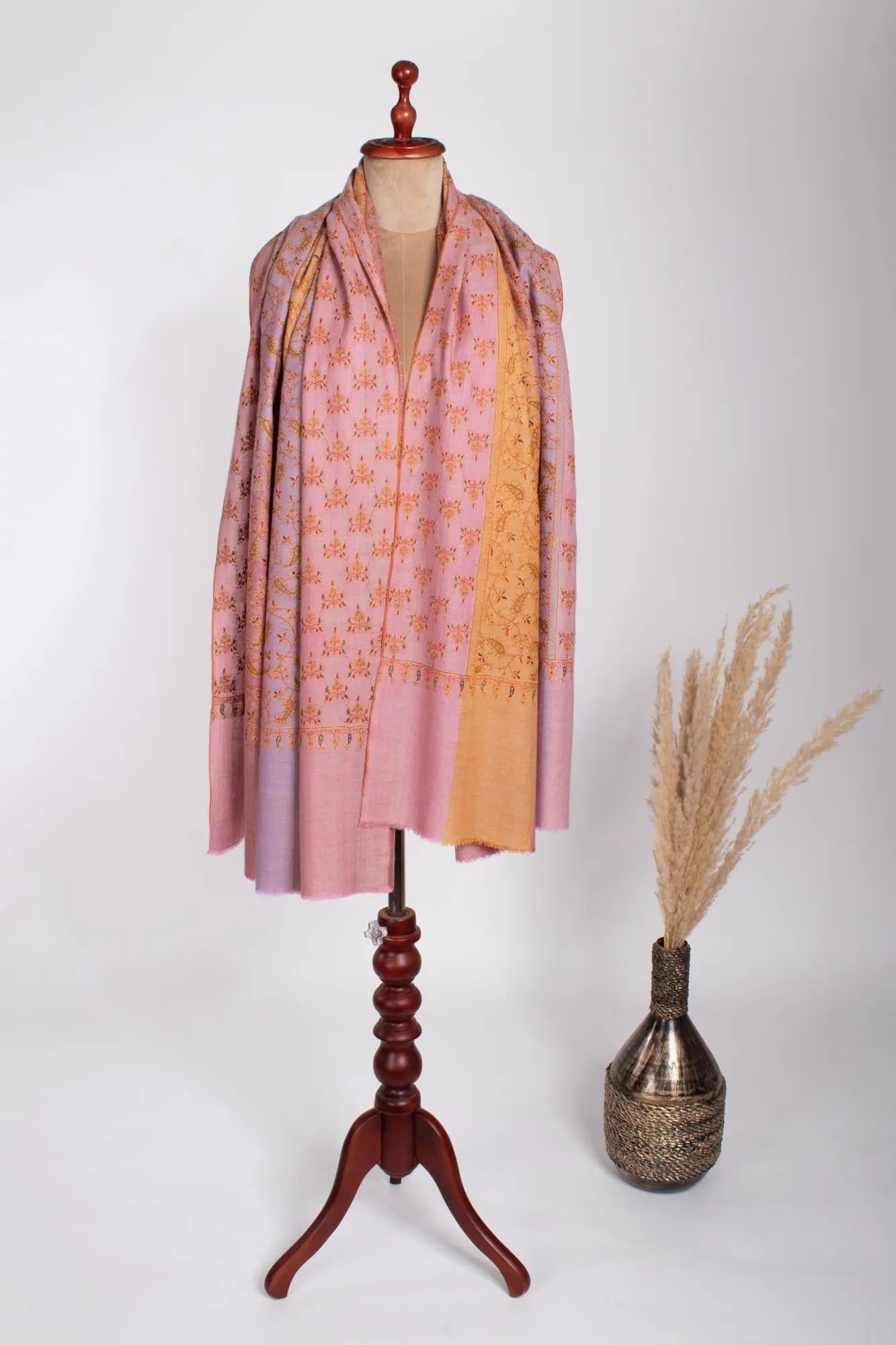 Multi Color Women's Cashmere Shawl - KESWICK Shahkaar
