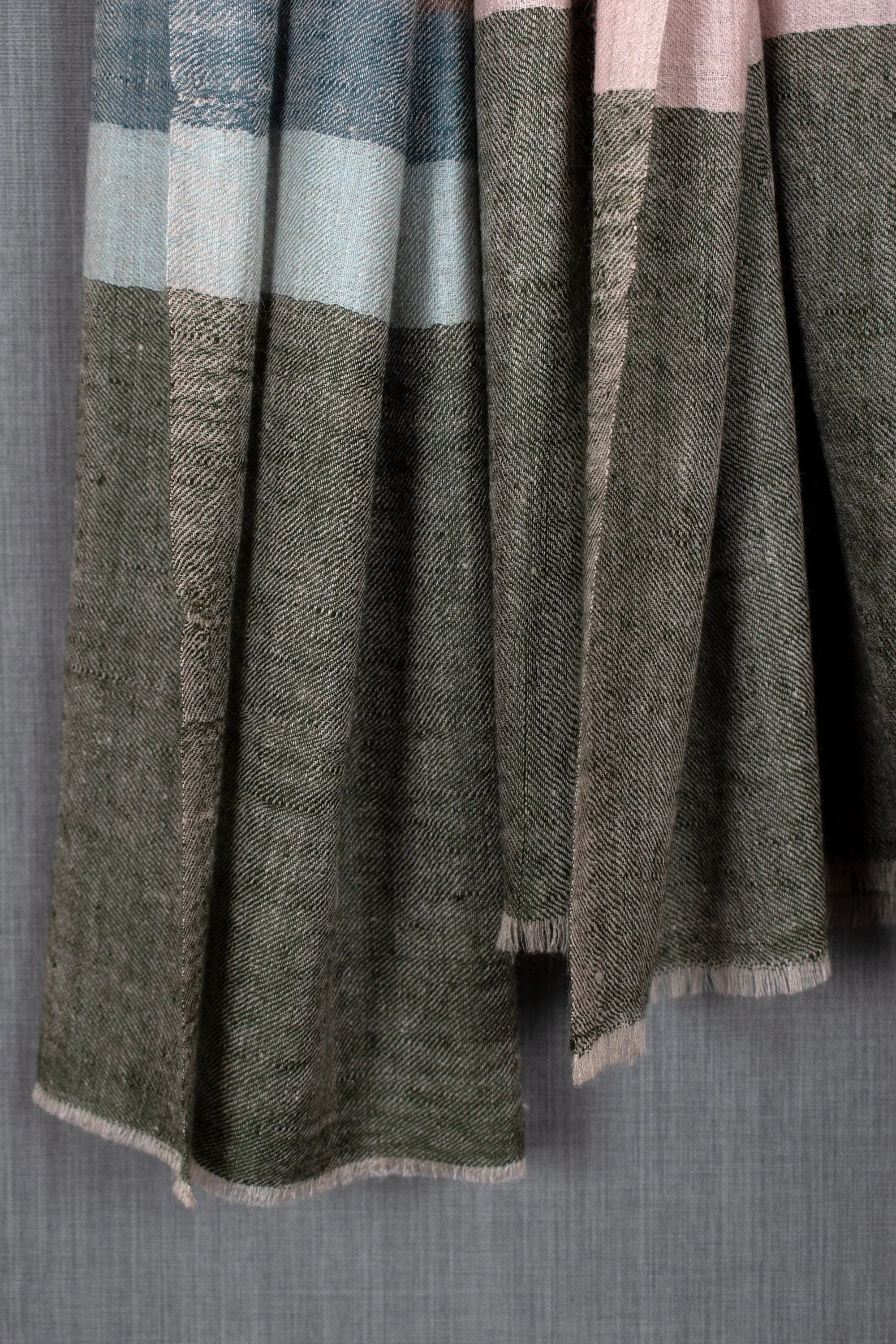 Nafiya Stripes Pashmina Scarf, Elegant Wrap, 28x80" Shahkaar