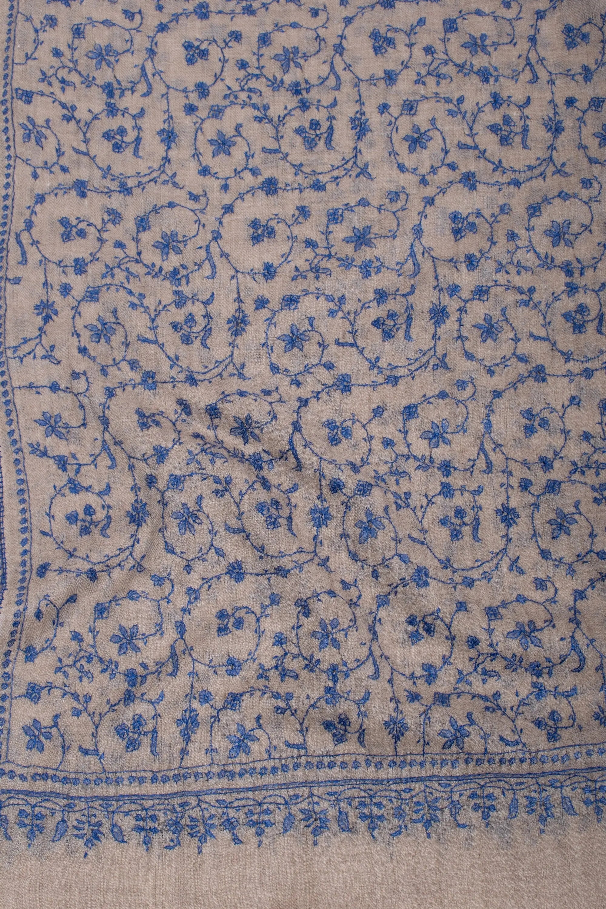Natural Scarves, Special Gifts, Super Soft Pashminas, Needlework Embroideries, Kashmiri Shawls, Goat Scarf, Gifts for her, 28x80" - ALASKA Shahkaar