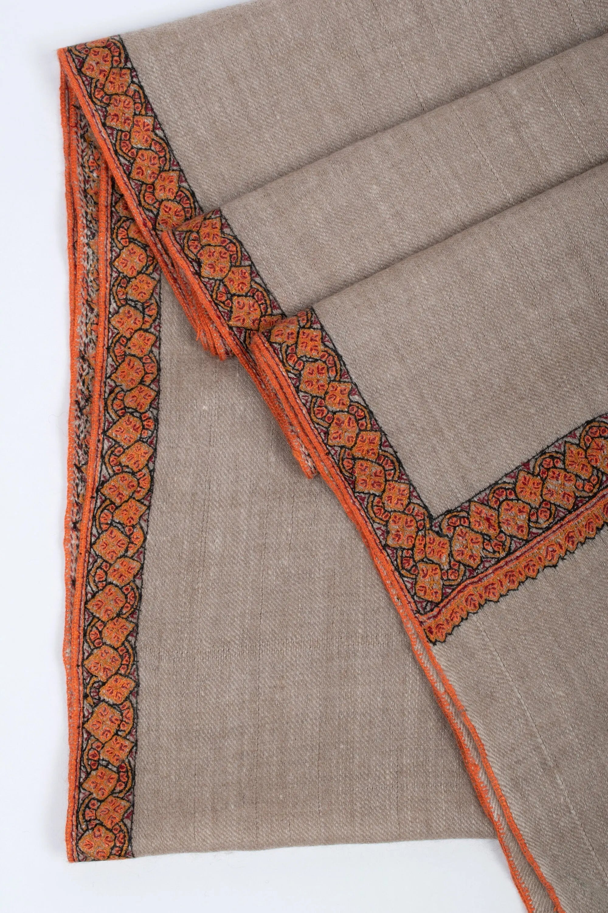 Organic Natural Cashmere Shawls, Original Colors, Undyed Scarves, Kashmir Pashmina, Handmade Gifts, Christmas Presents, 40x80" - ISLA Shahkaar