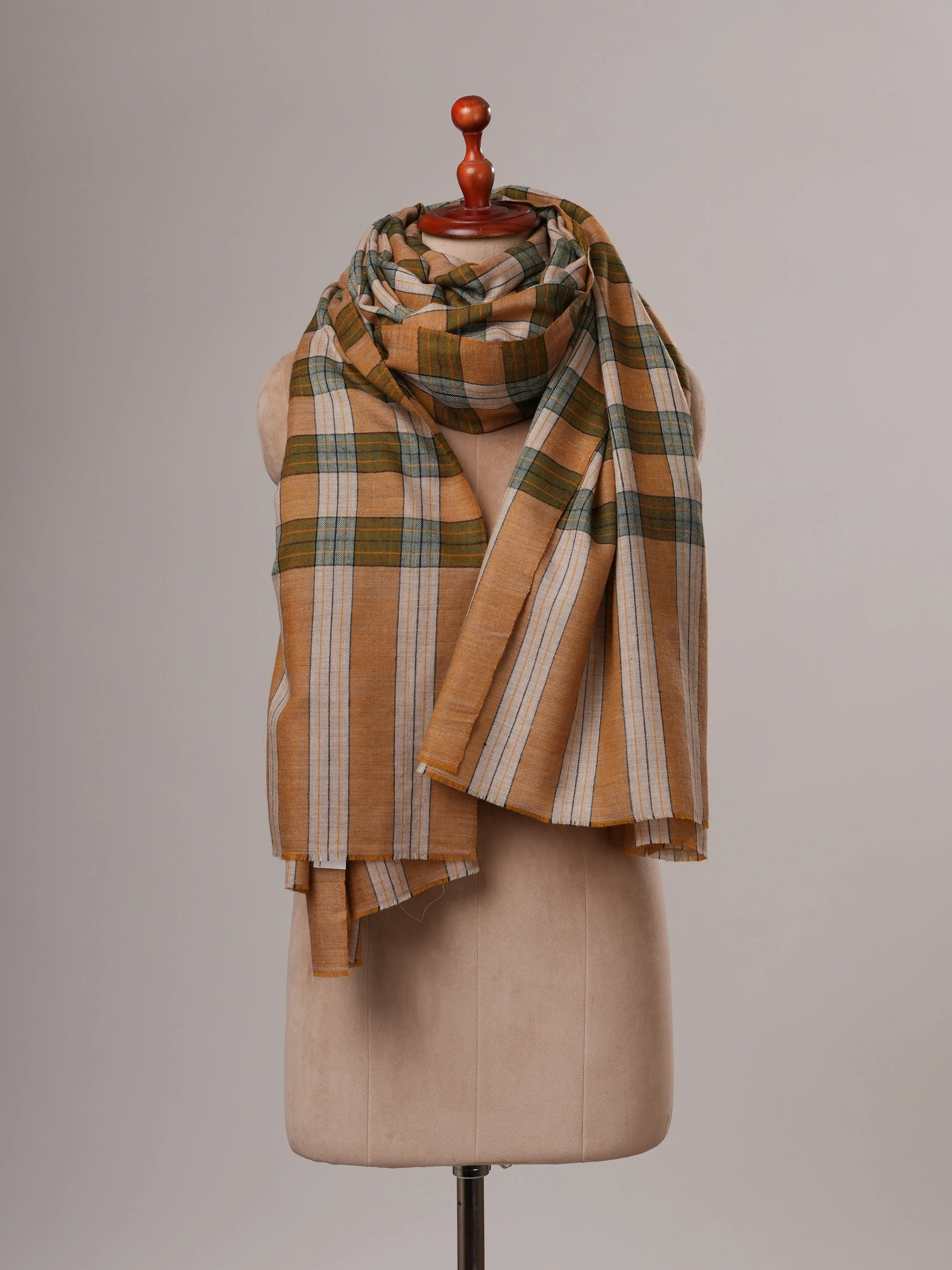 Oversized Featherlight Handwoven Kashmiri Pashmina Shawl Shahkaar