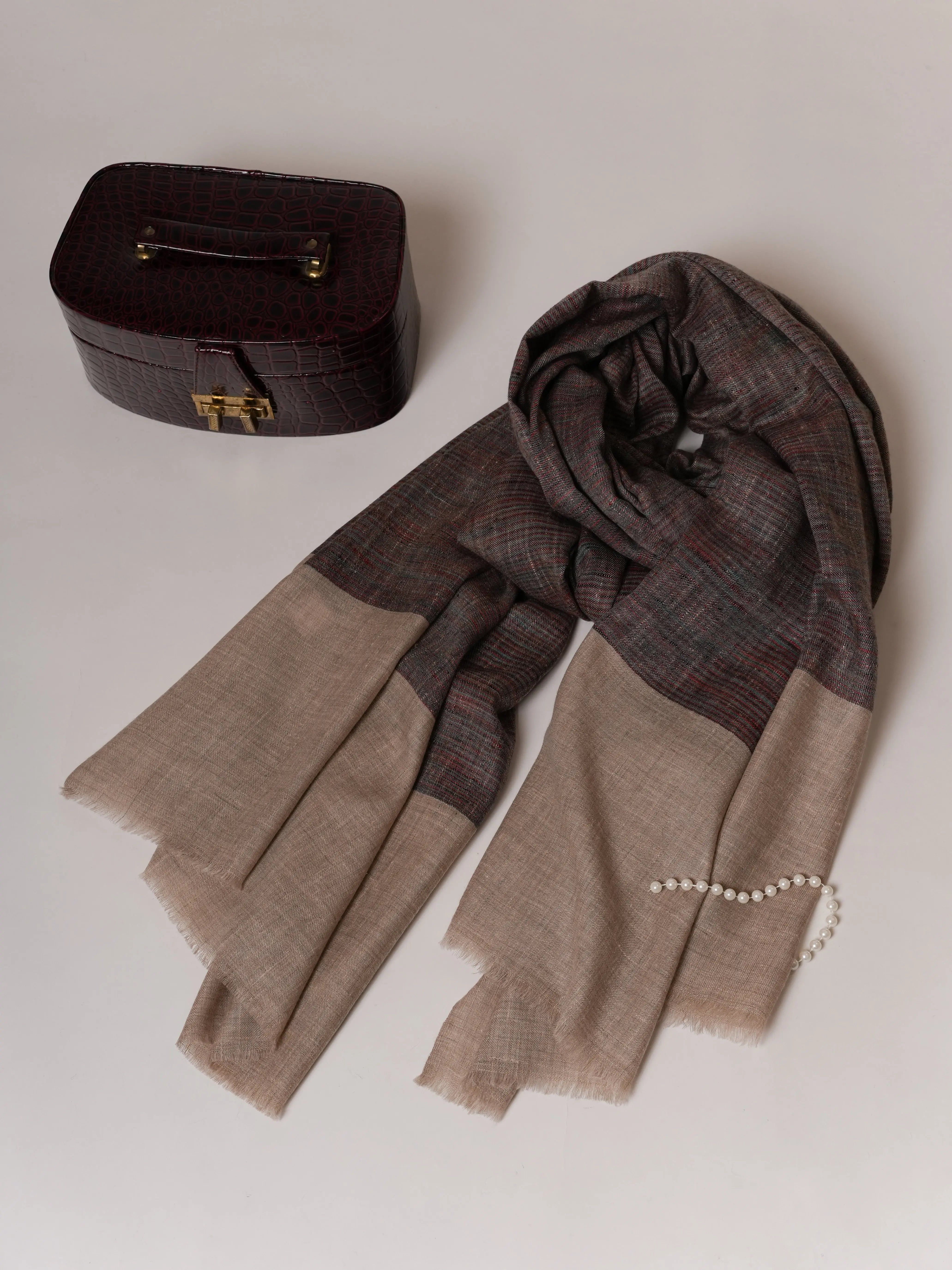 Oversized Handwoven Pure Kashmiri Pashmina Shawl Shahkaar