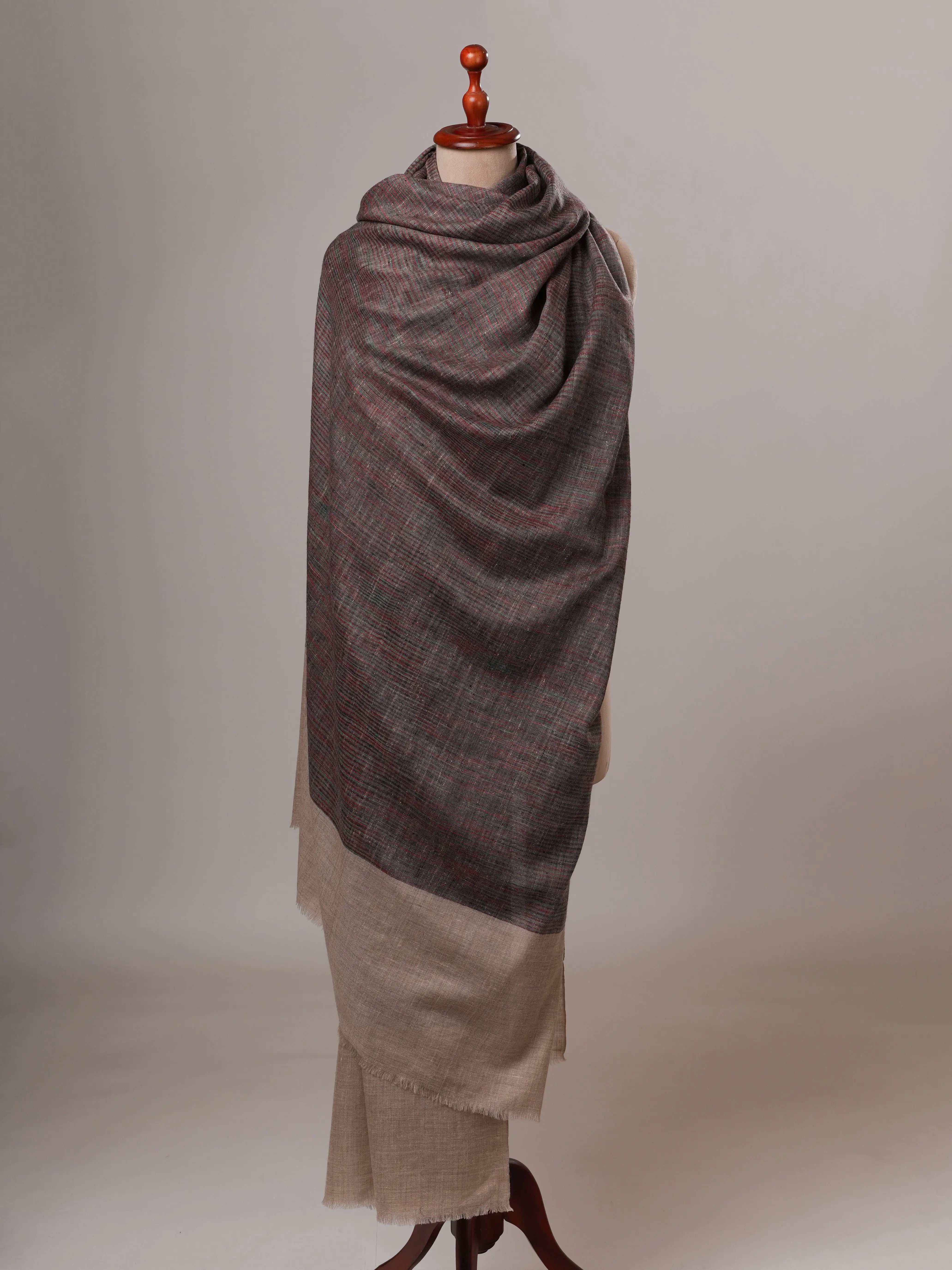 Oversized Handwoven Pure Kashmiri Pashmina Shawl Shahkaar