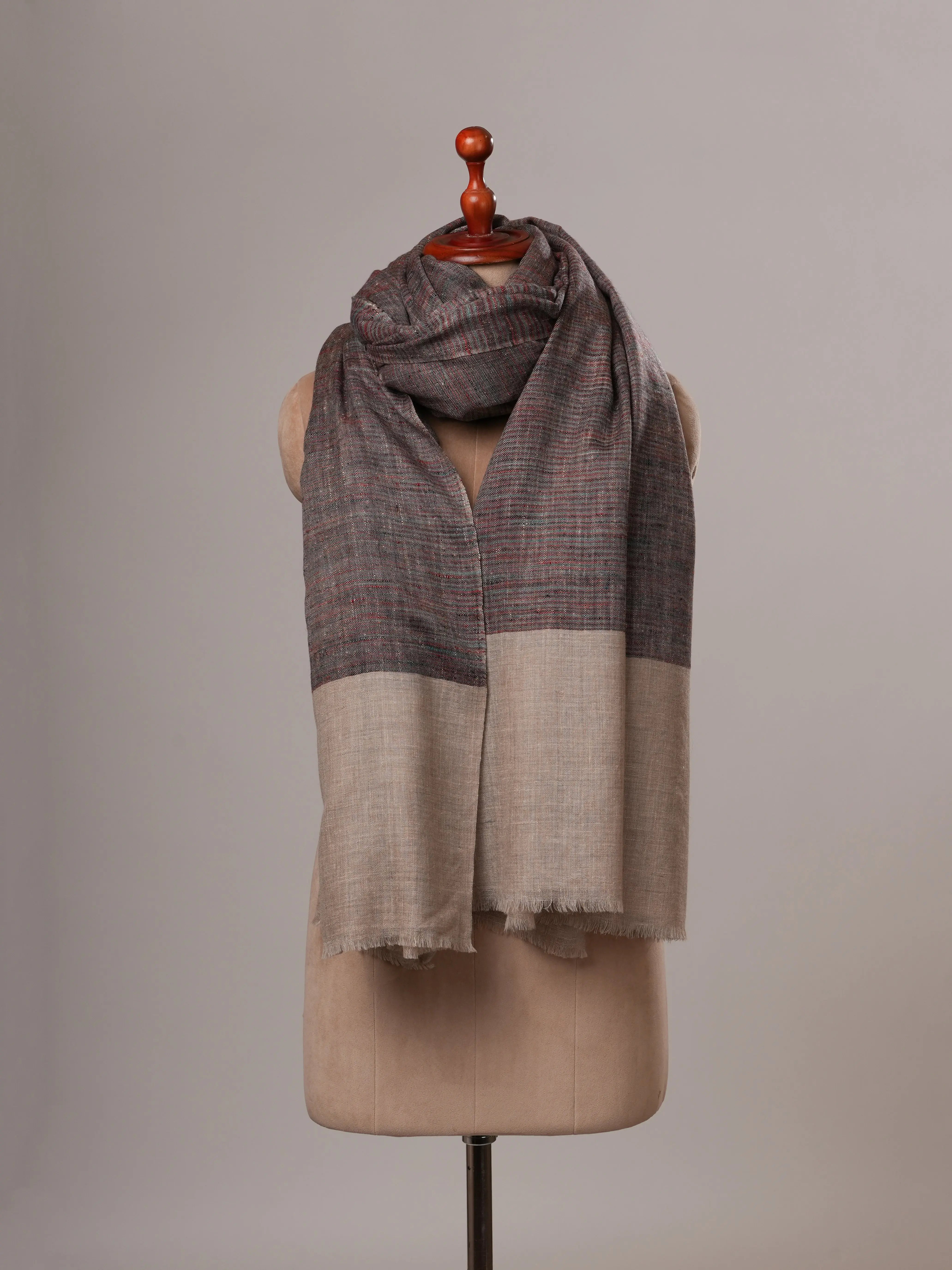 Oversized Handwoven Pure Kashmiri Pashmina Shawl Shahkaar