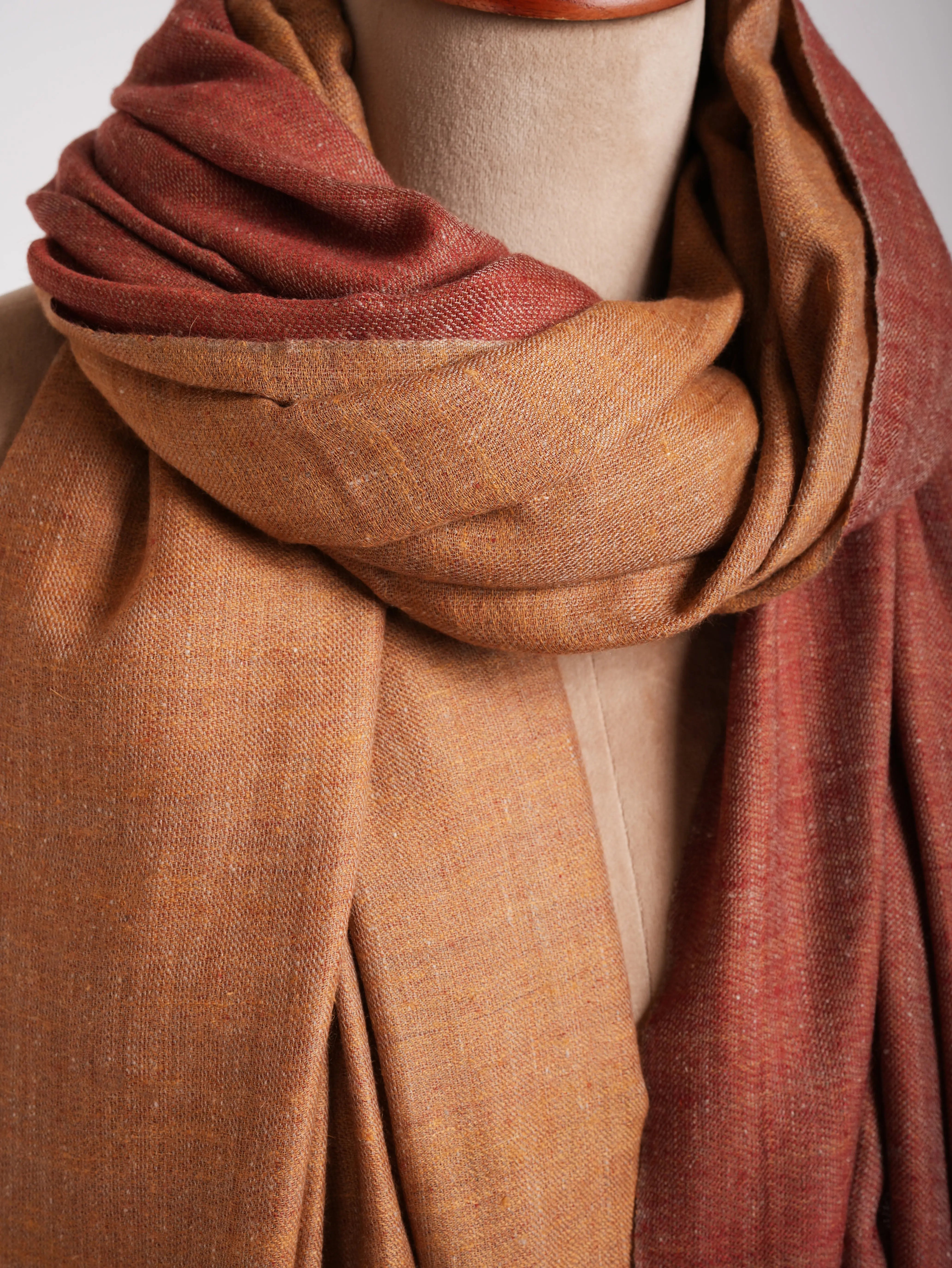 Oversized Rooibos Tea Dual Shade Best Pashmina Wrap Shahkaar