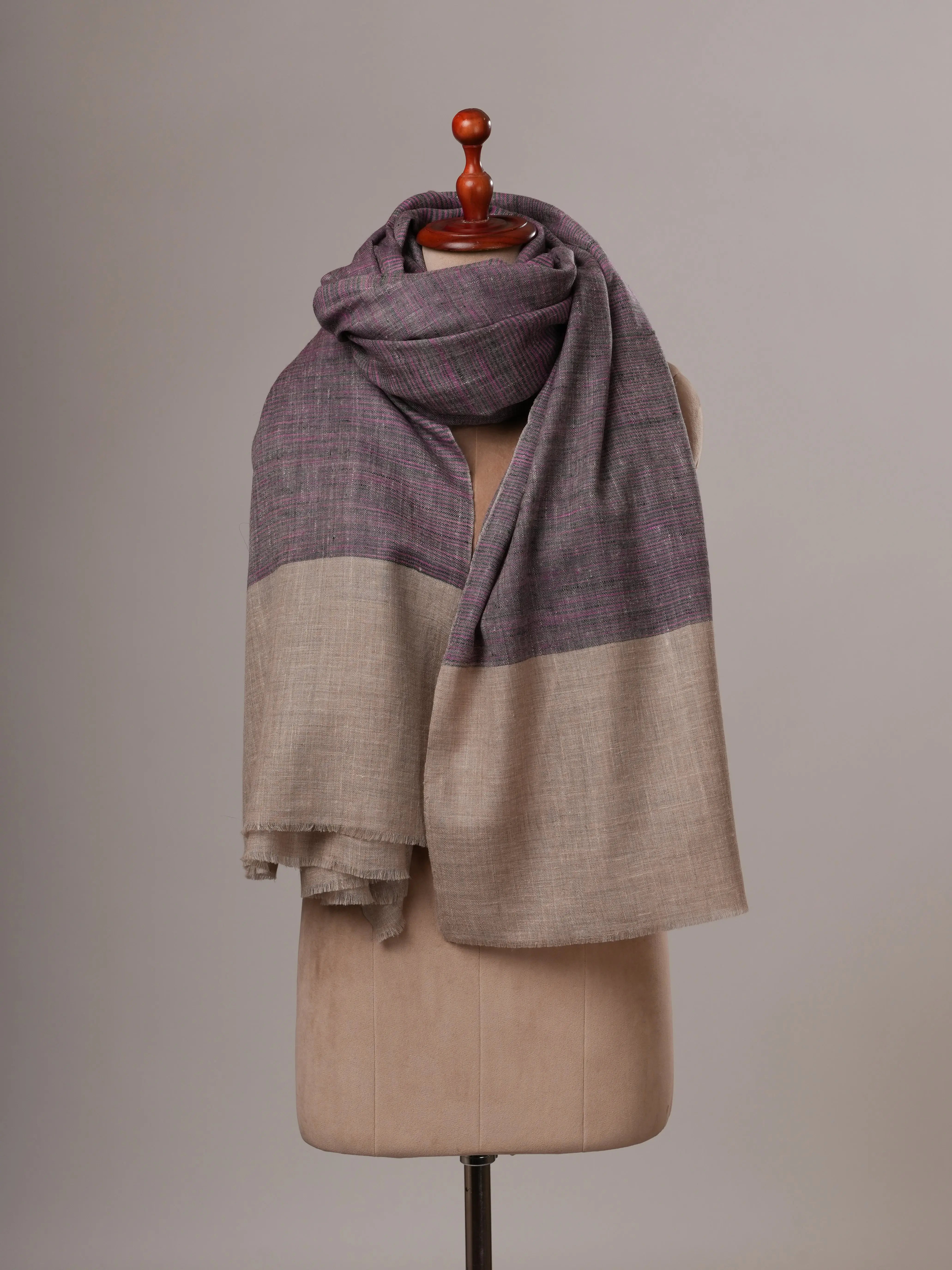 Oversized Soft Handwoven Kashmiri Pashmina Shawl Shahkaar