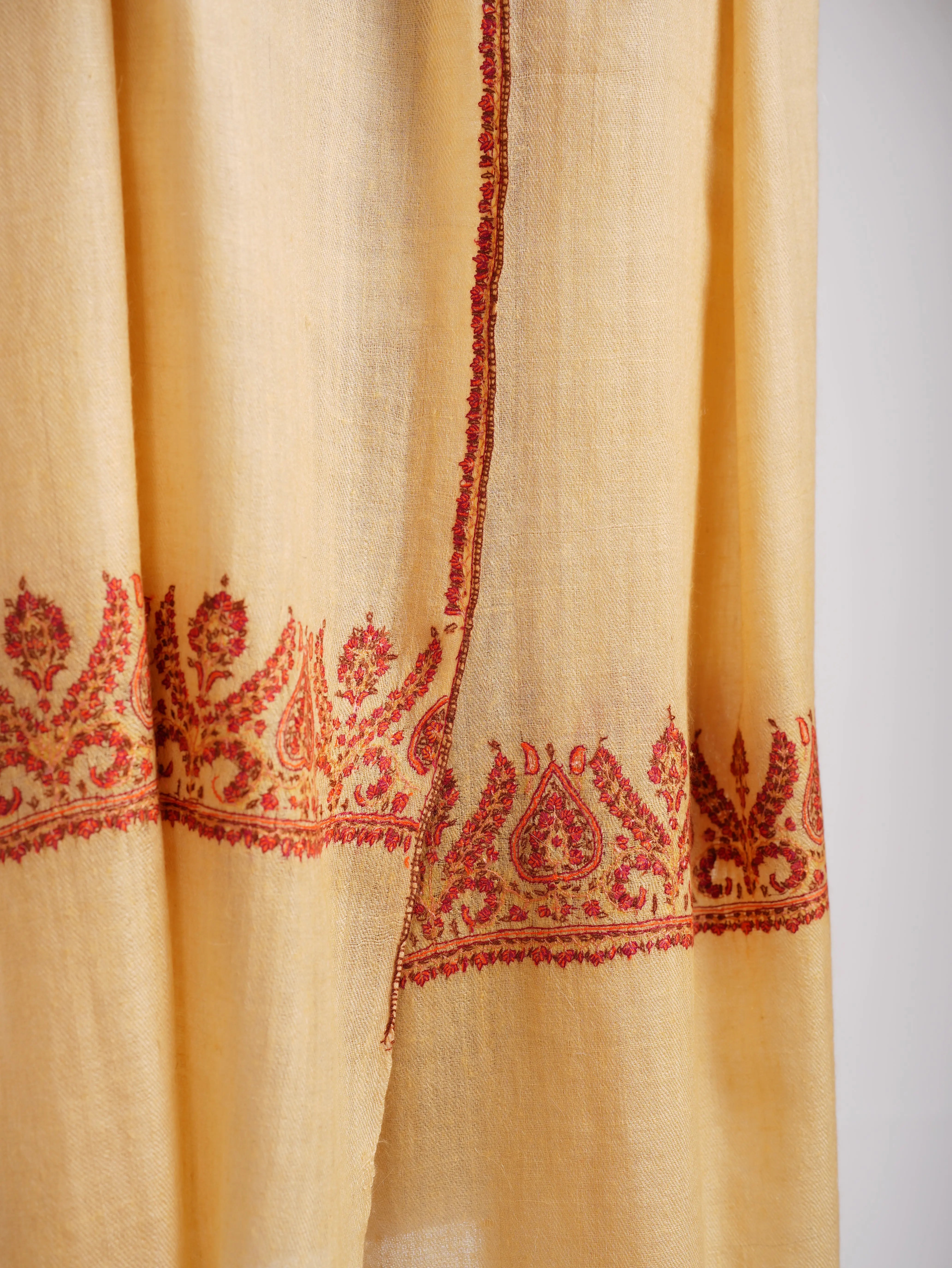Palla Embroidered Kashmiri Cashmere Gift Scarf Shahkaar
