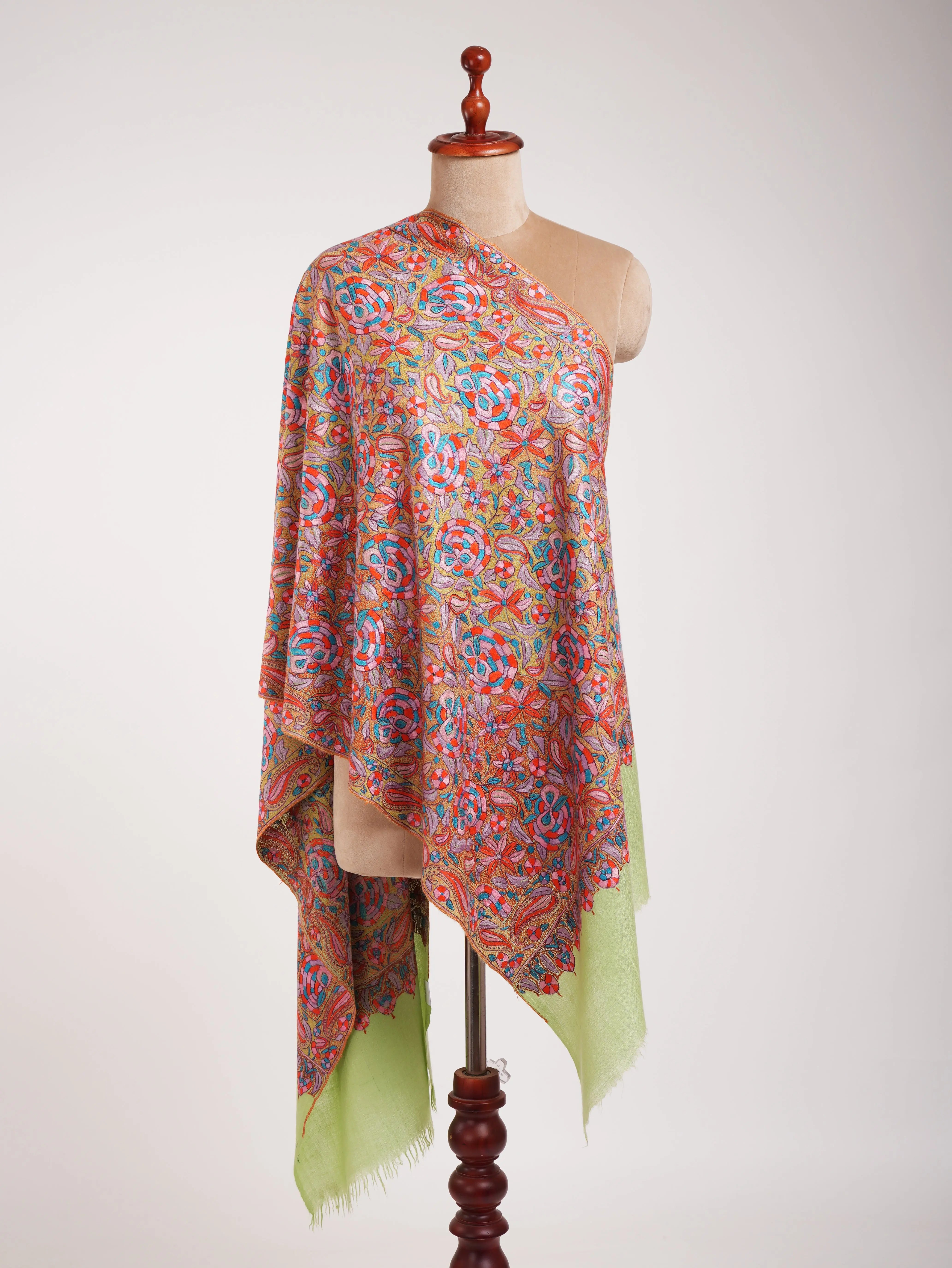 Papermachie Jamavar Handwoven Cashmere Scarf Shahkaar