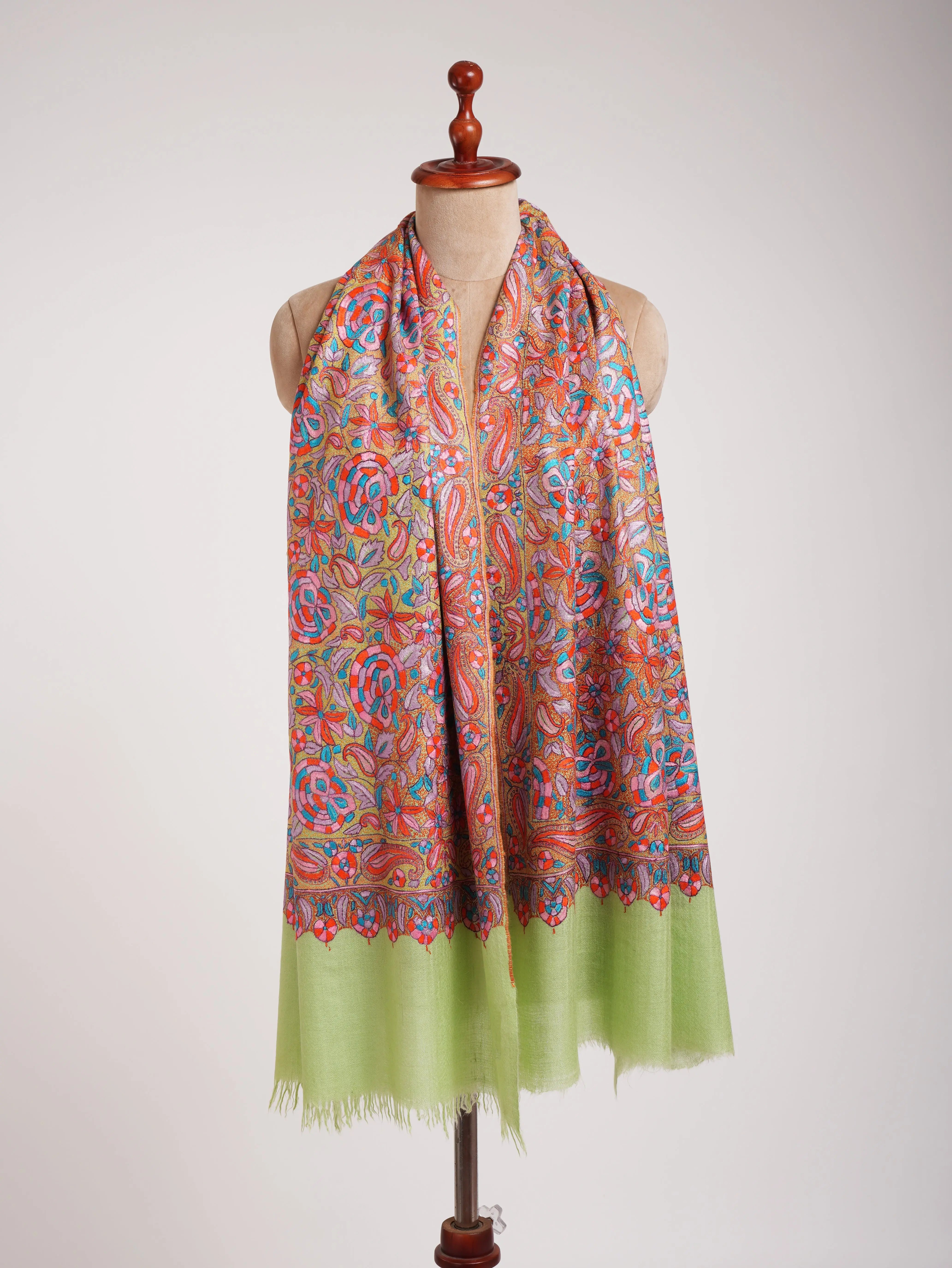 Papermachie Jamavar Handwoven Cashmere Scarf Shahkaar
