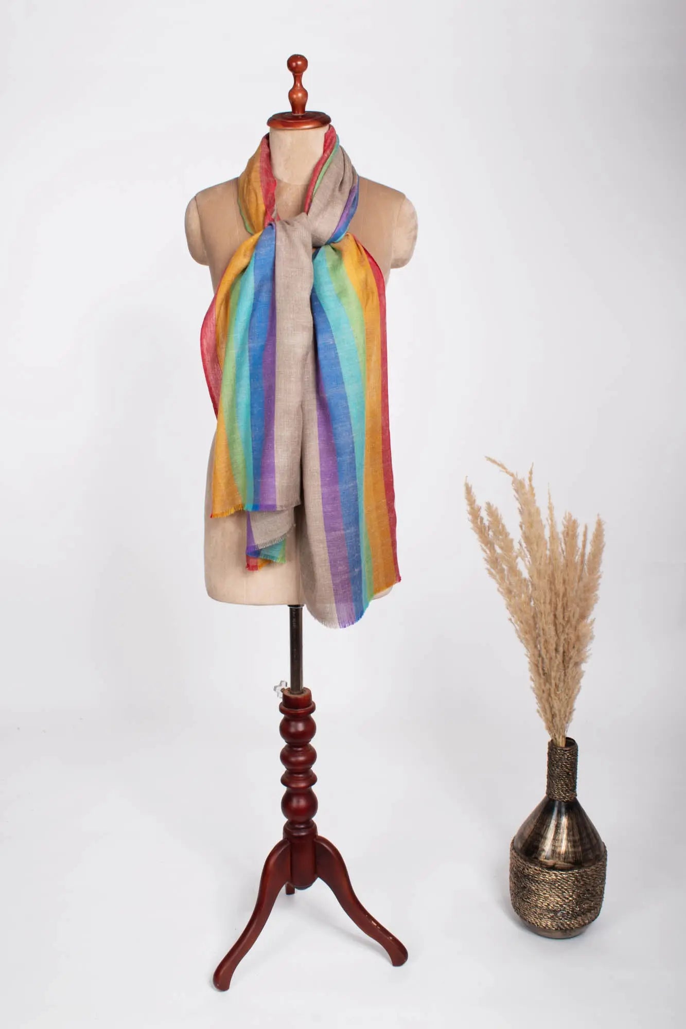 Rainbow Pashmina Scarf - SKYLINE Shahkaar