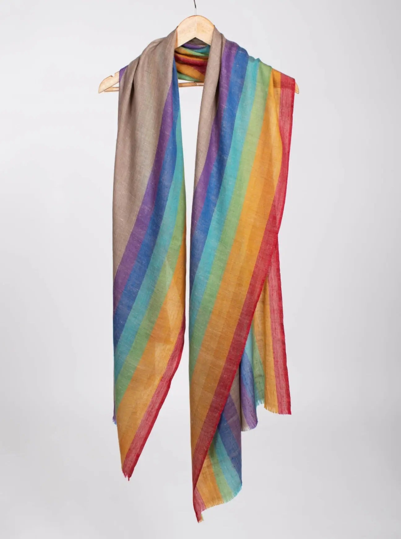 Rainbow Pashmina Scarf - SKYLINE Shahkaar