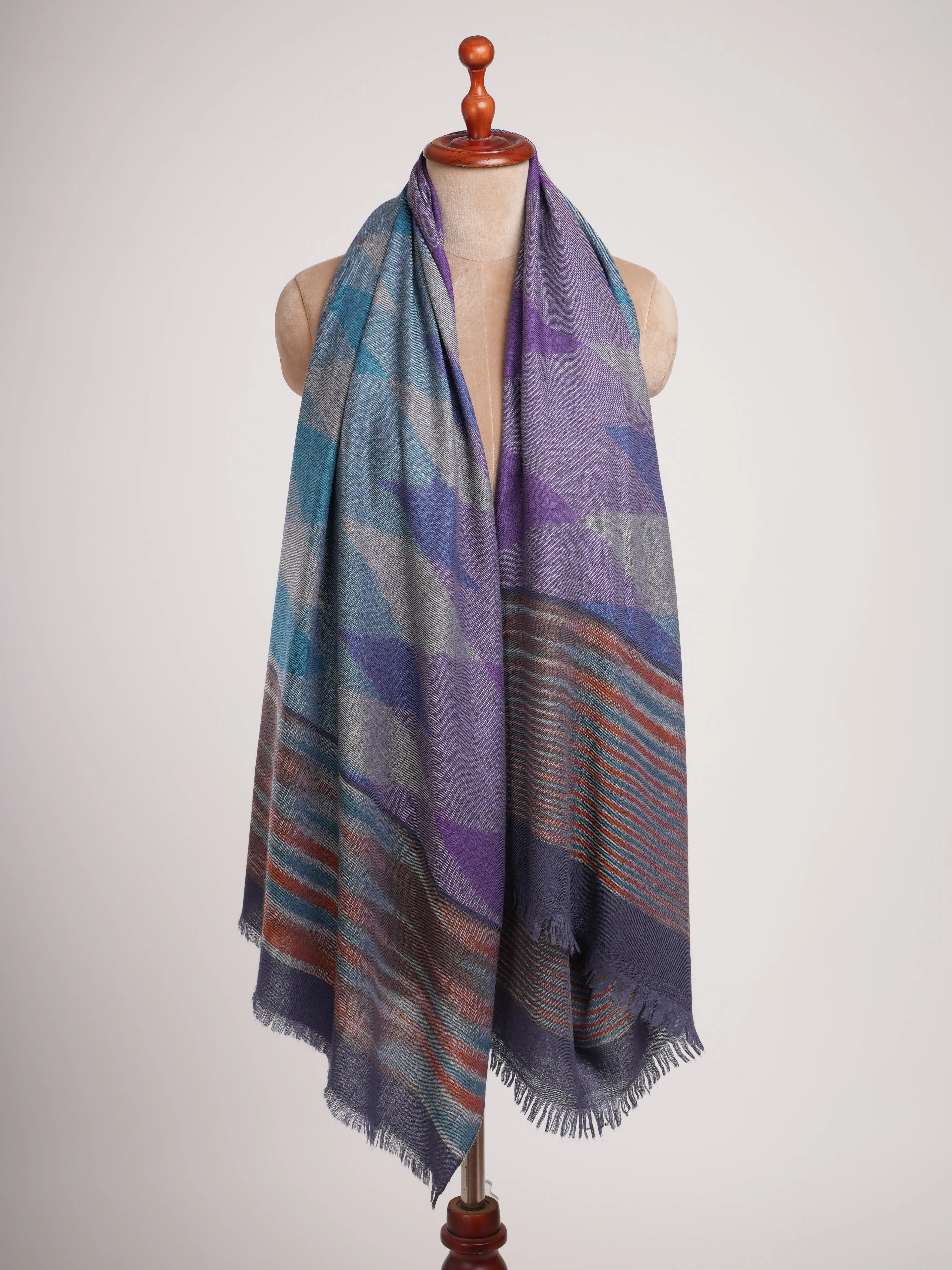 Soft and Lightweight Pure Pashmina Shawl Shahkaar