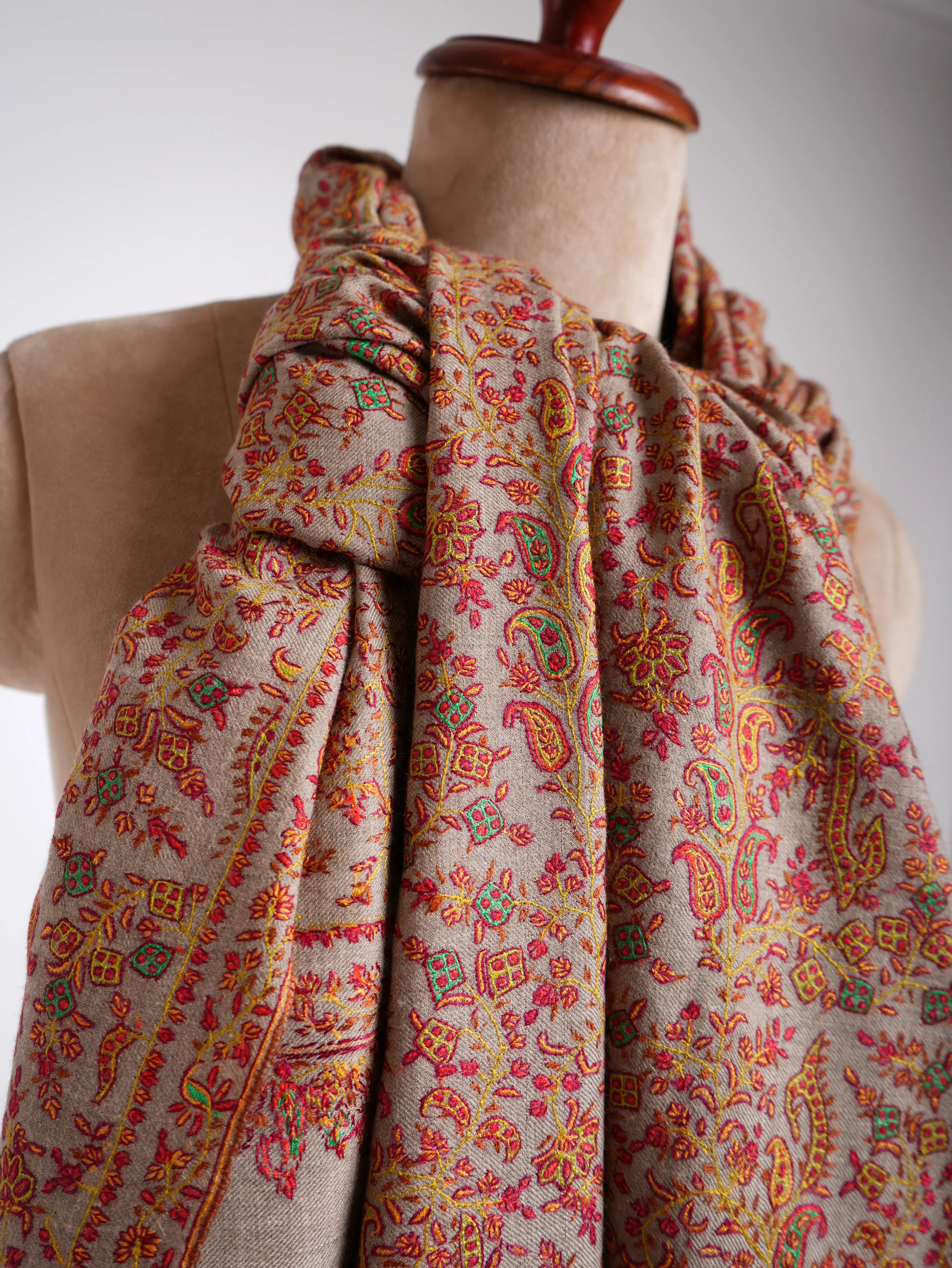 Sozni Handmade Pure Pashmina Shawl Shahkaar