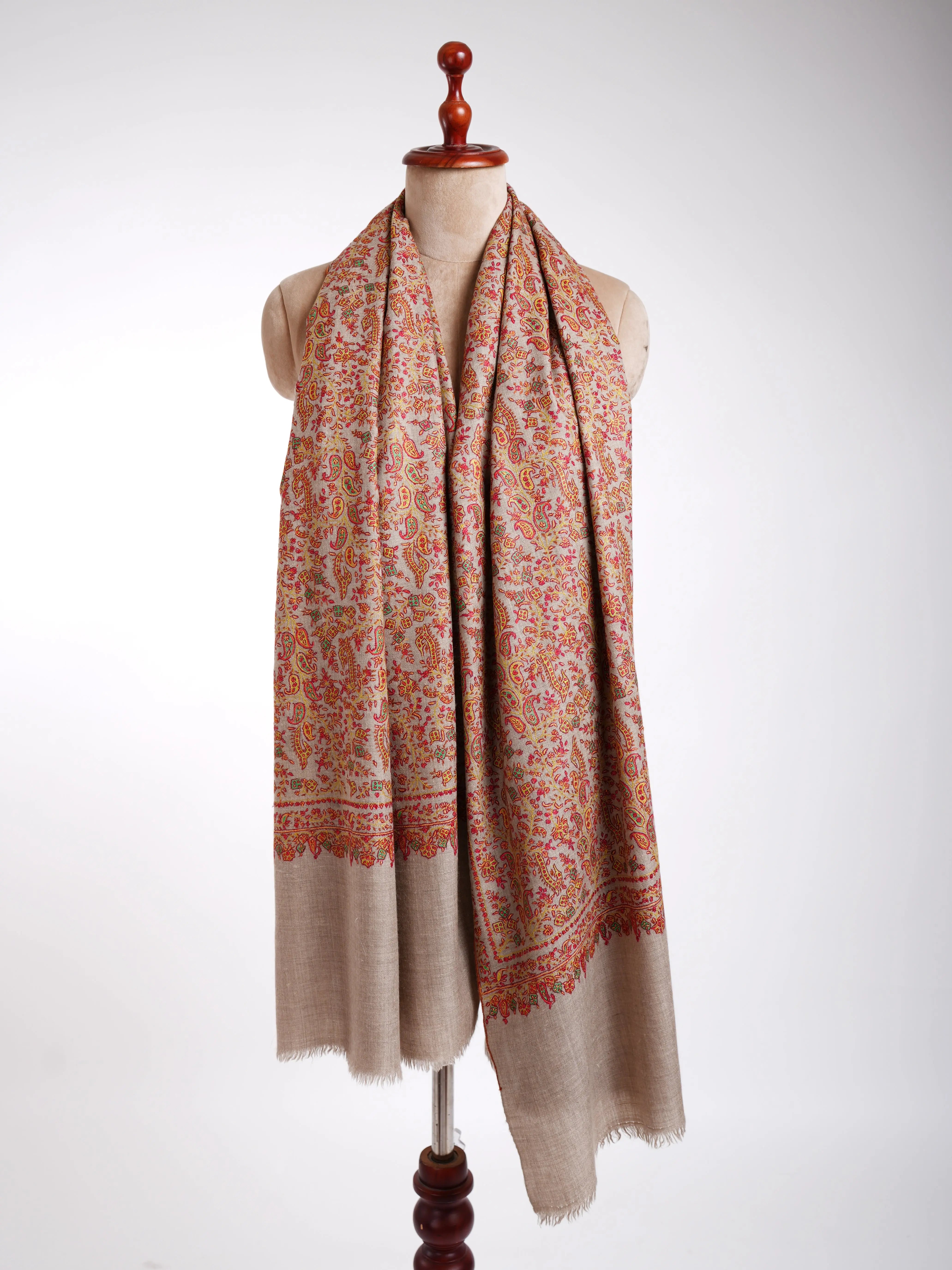 Sozni Handmade Pure Pashmina Shawl Shahkaar