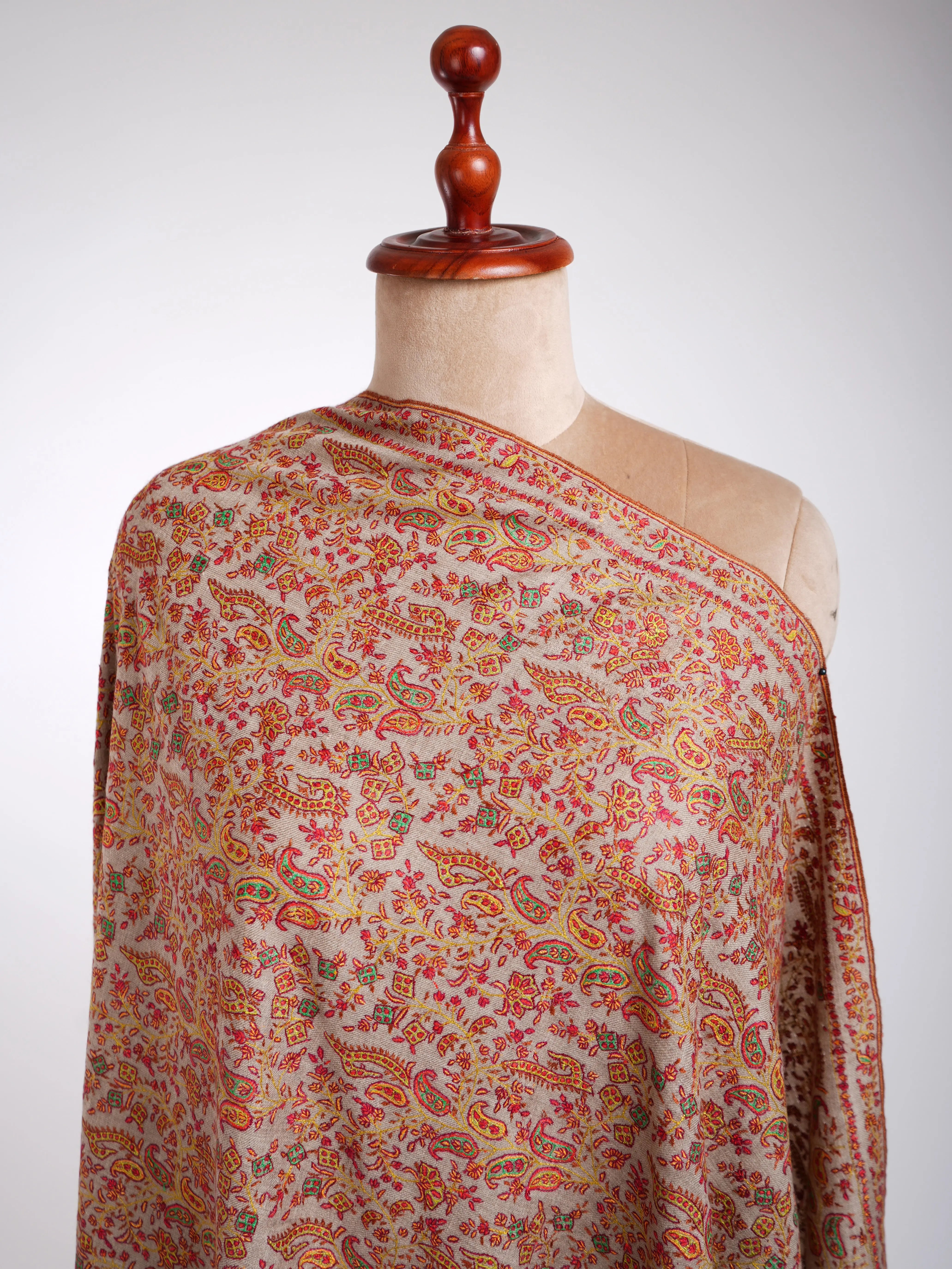 Sozni Handmade Pure Pashmina Shawl Shahkaar