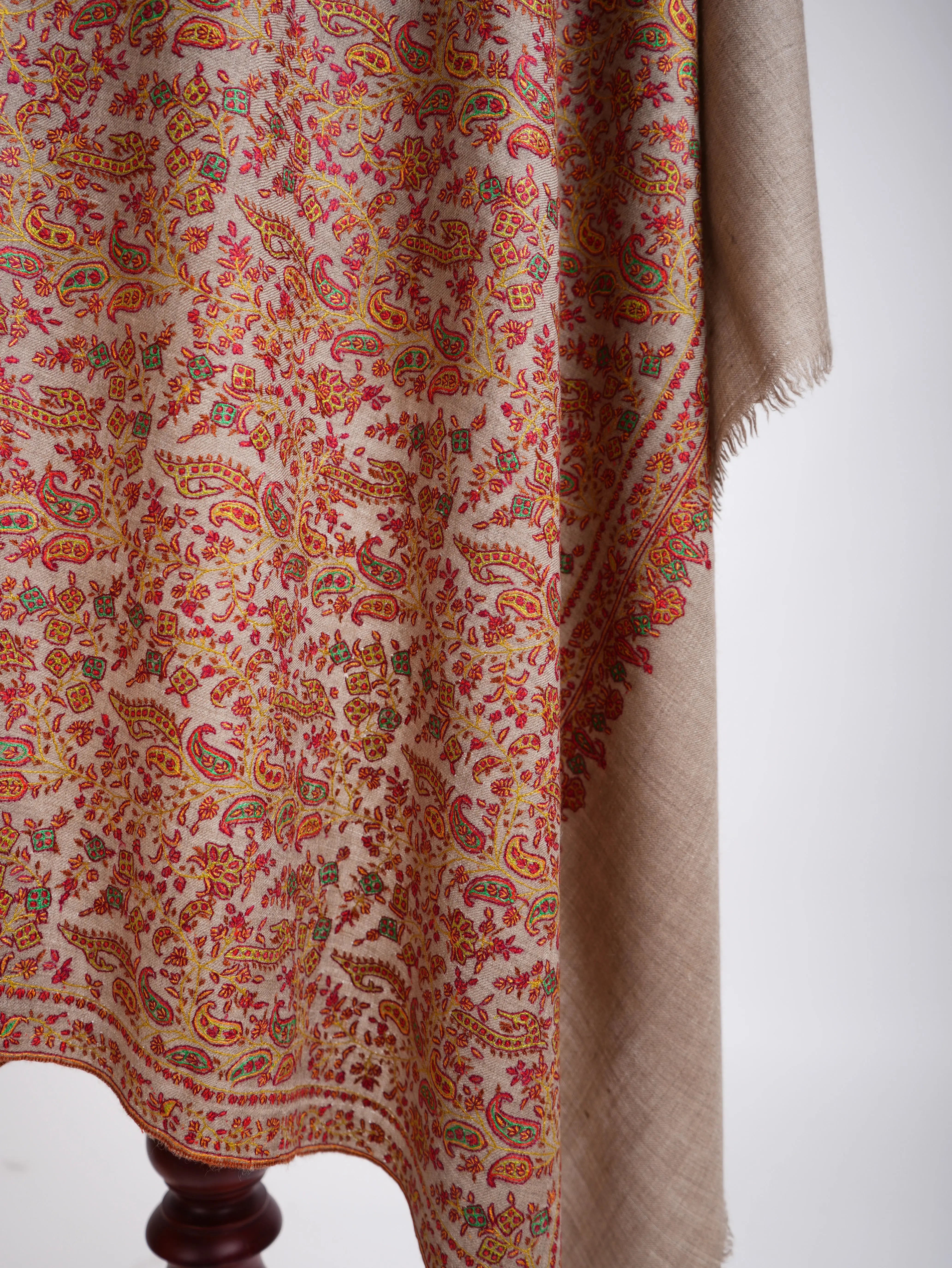 Sozni Handmade Pure Pashmina Shawl Shahkaar