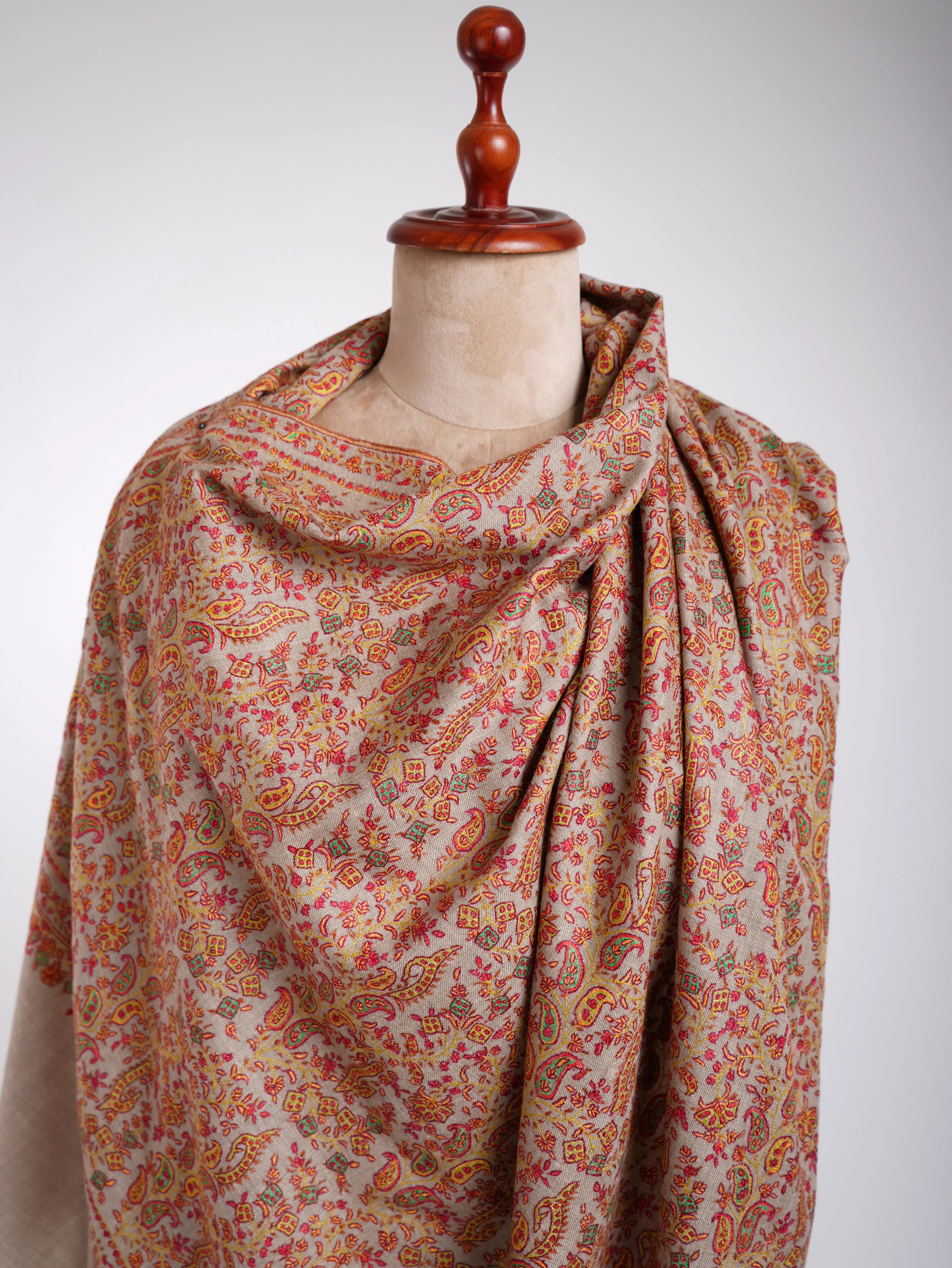Sozni Handmade Pure Pashmina Shawl Shahkaar