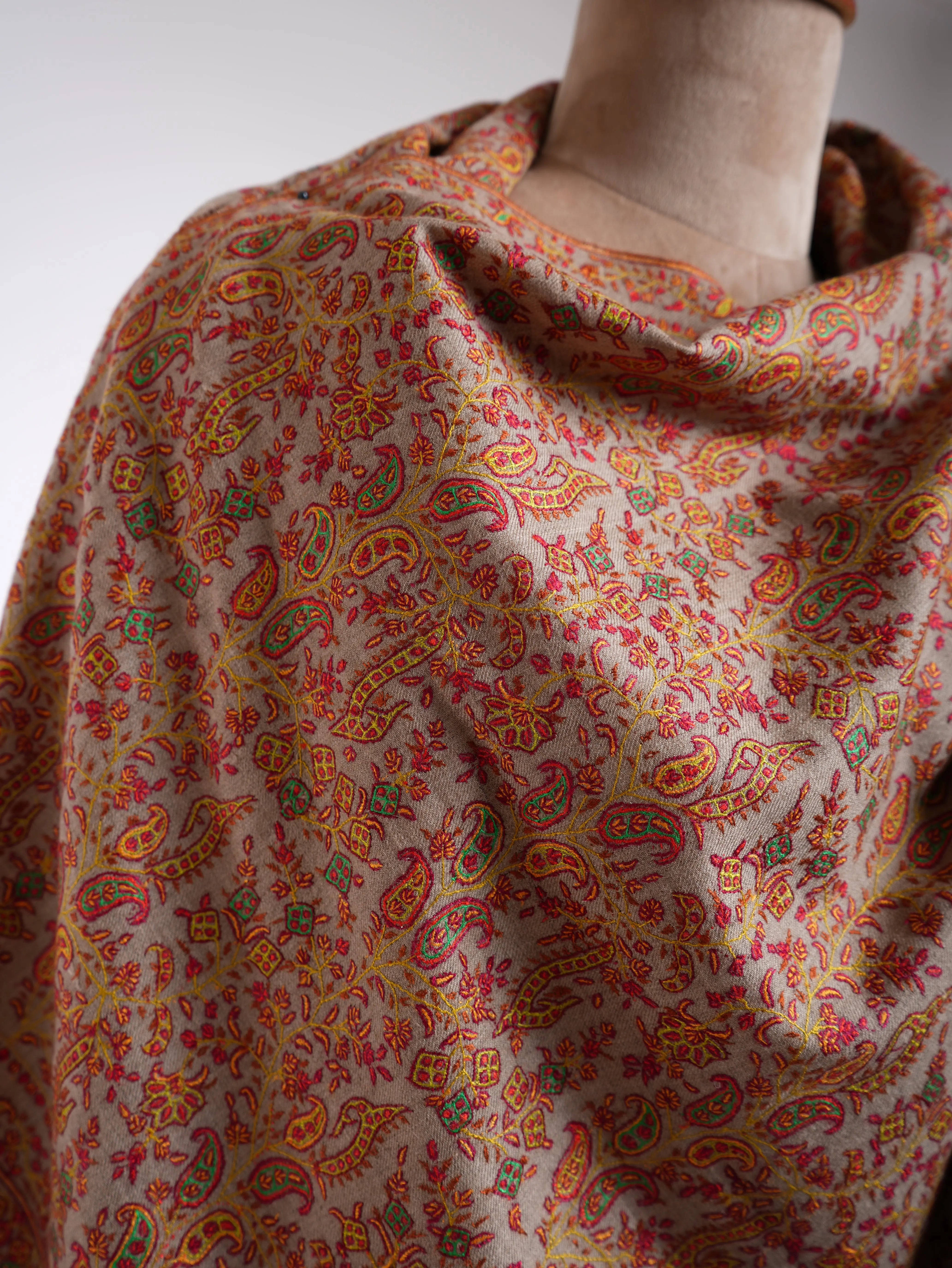 Sozni Handmade Pure Pashmina Shawl Shahkaar