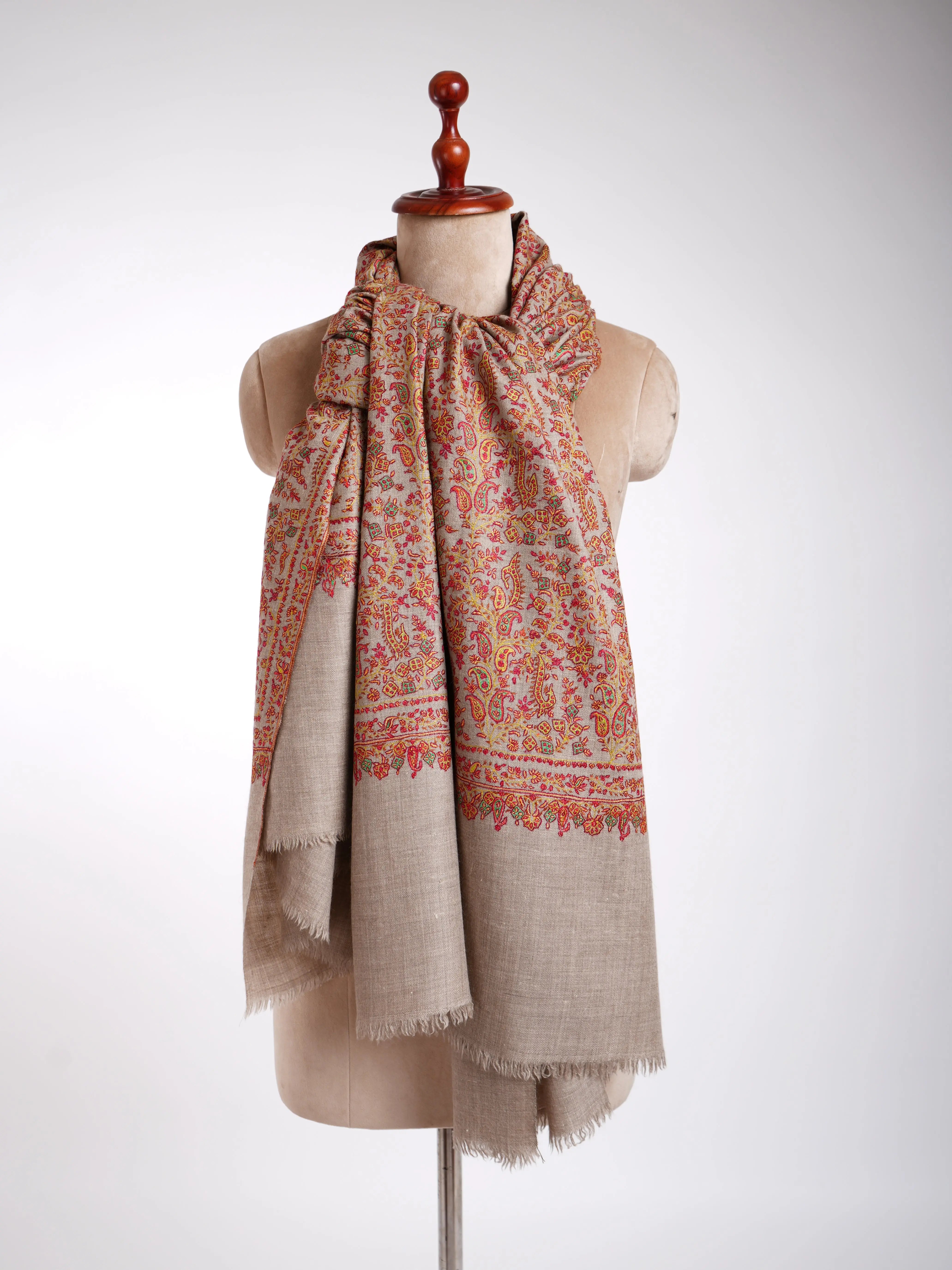 Sozni Handmade Pure Pashmina Shawl Shahkaar
