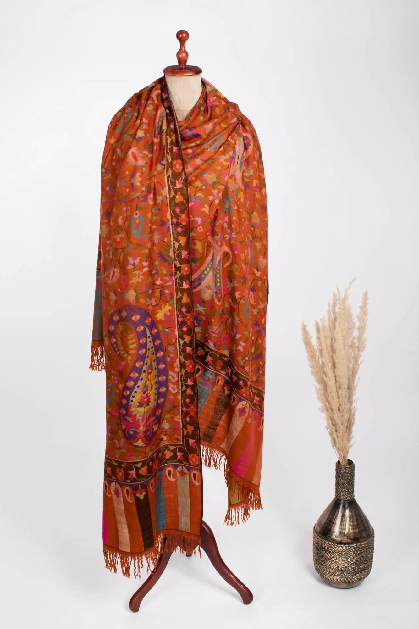 Super XL Kani Pashmina Shawl - CORTEZ Shahkaar