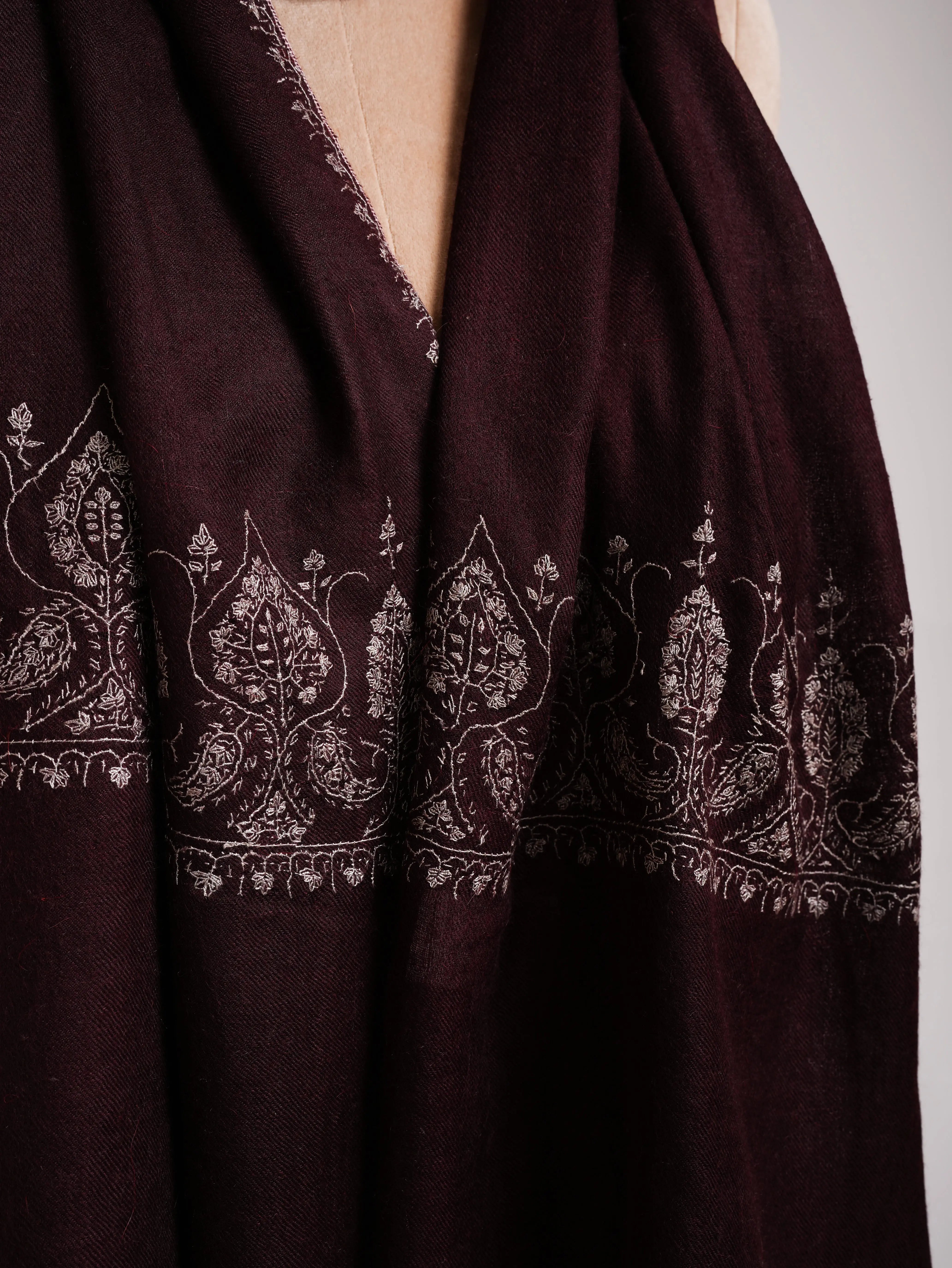Tawny Port Lightweight Cashmere Wrap Shahkaar