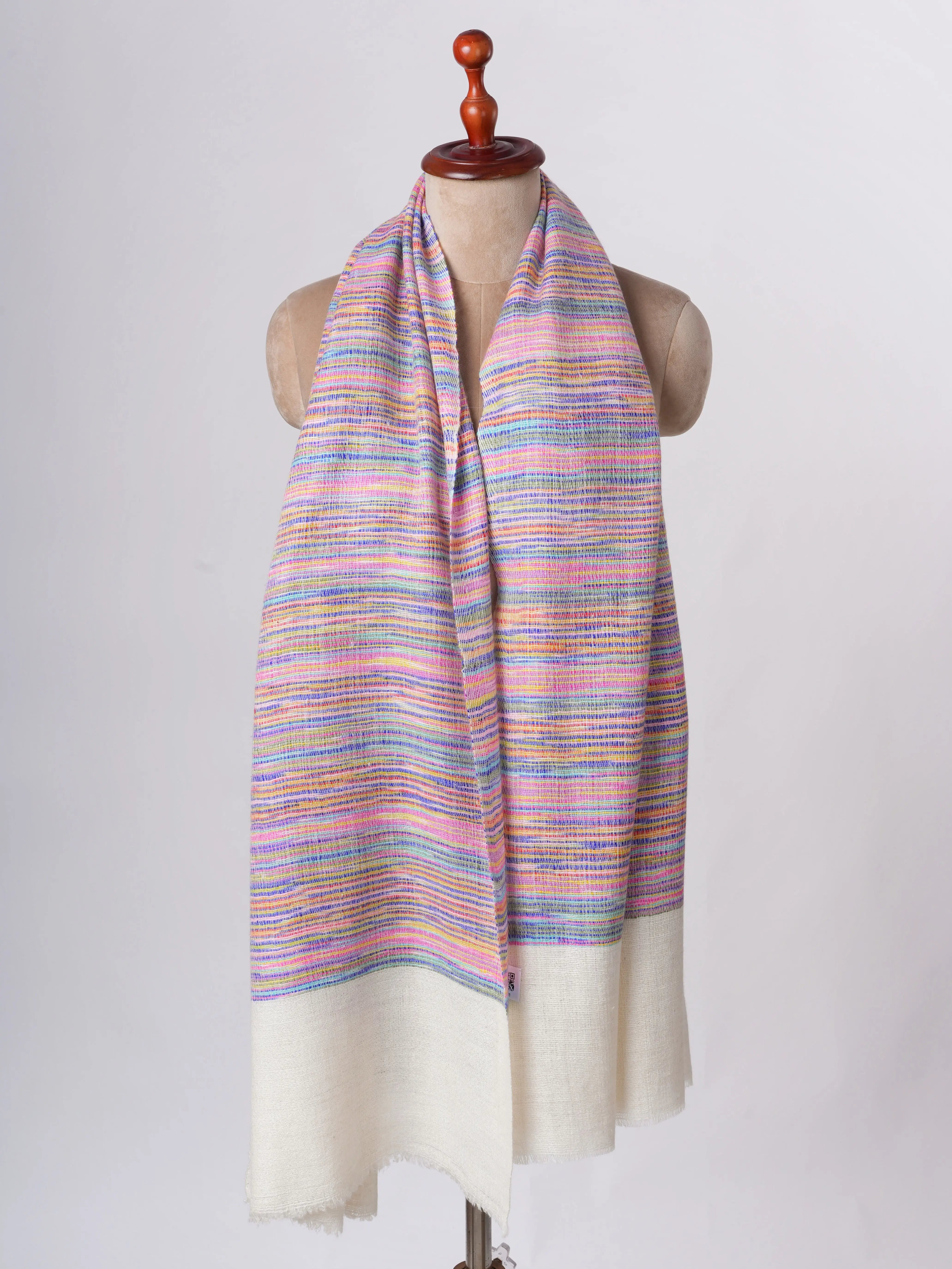 Thick Buttersoft Handloomed Cashmere Scarf – Authentic Warmth Shahkaar