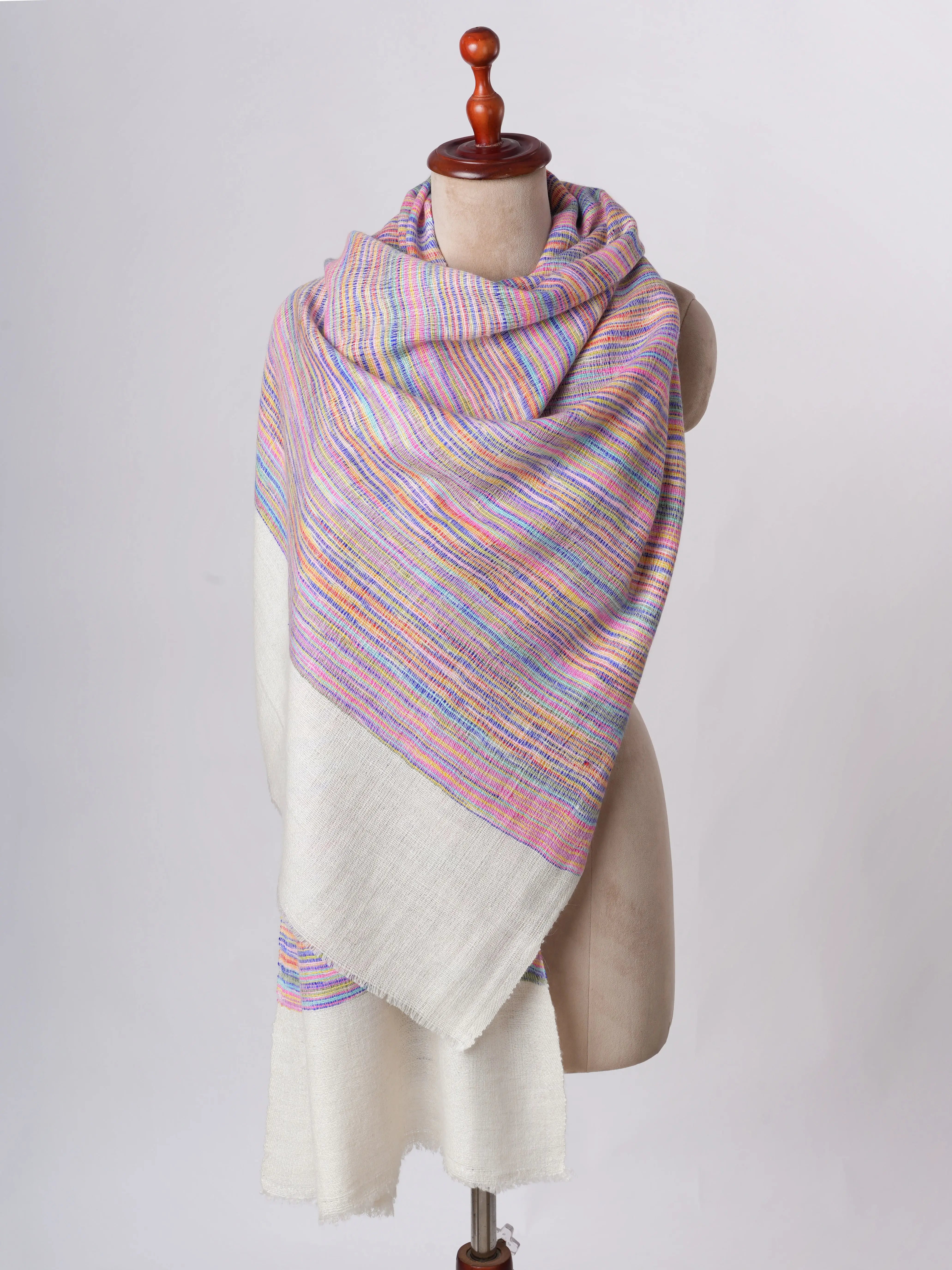 Thick Buttersoft Handloomed Cashmere Scarf – Authentic Warmth Shahkaar