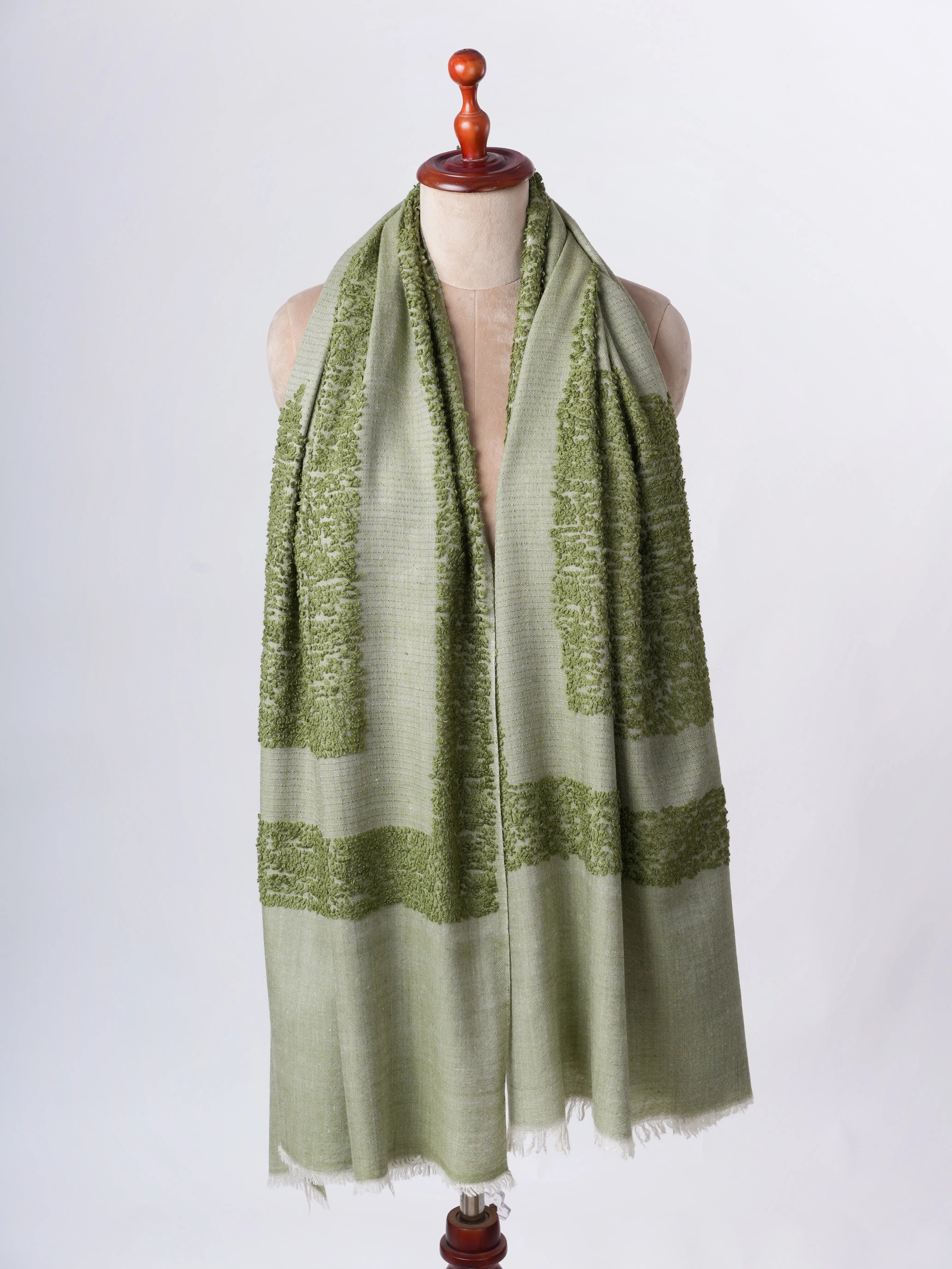 Towel Weave Handwoven Authentic Pashmina Shawl – Soft Timeless Luxury Shahkaar
