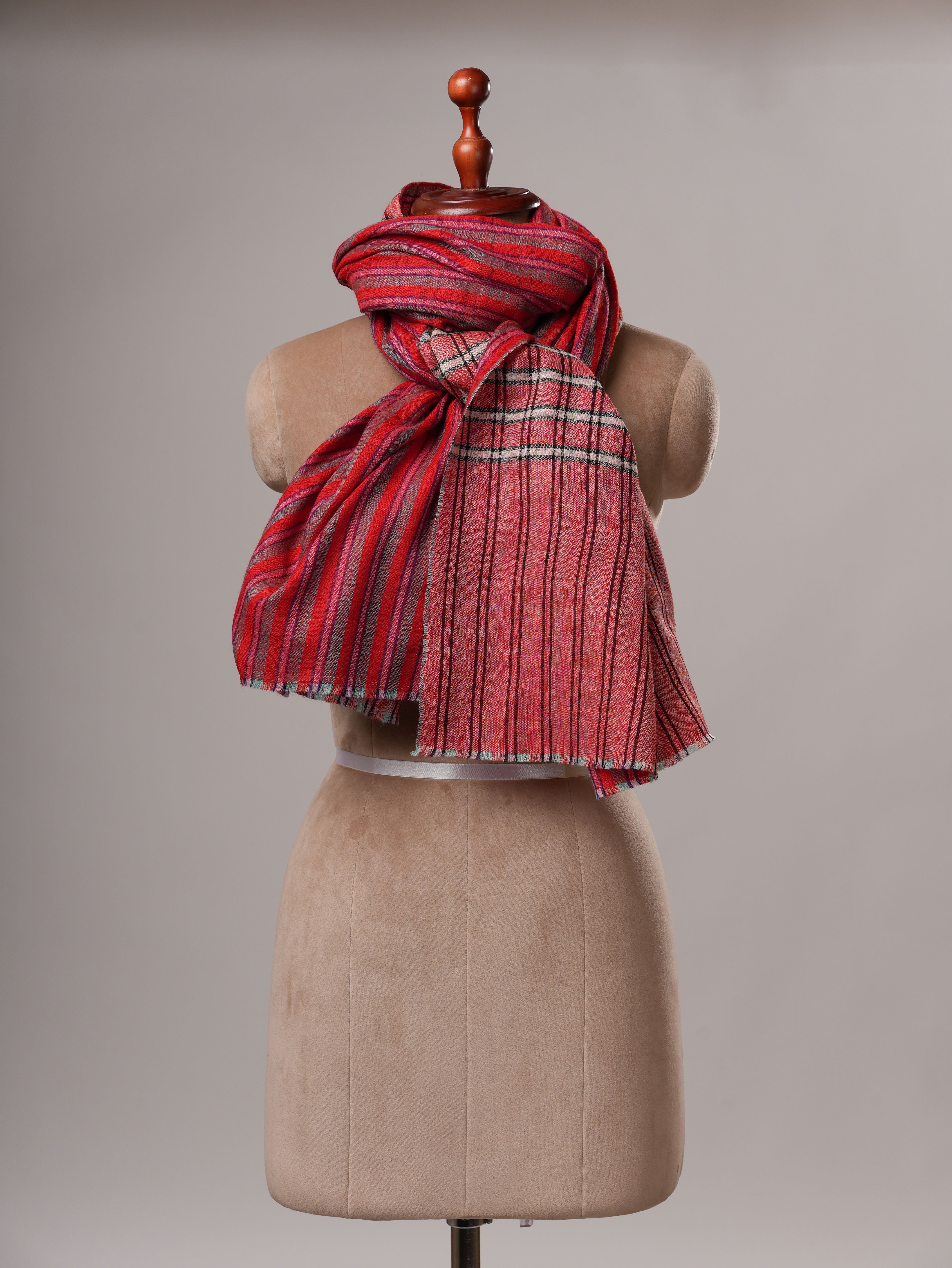 Two Leaves Dual Shade Pashmina Shawl - CLIFTON Shahkaar