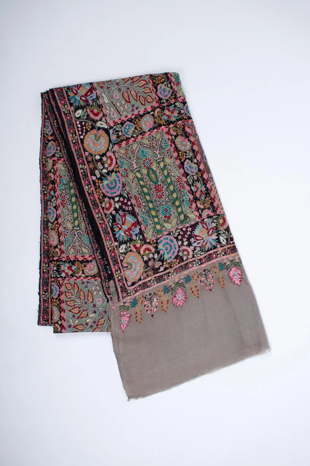 Wedding Pashmina Jamavar Shawl - INDIGO Shahkaar